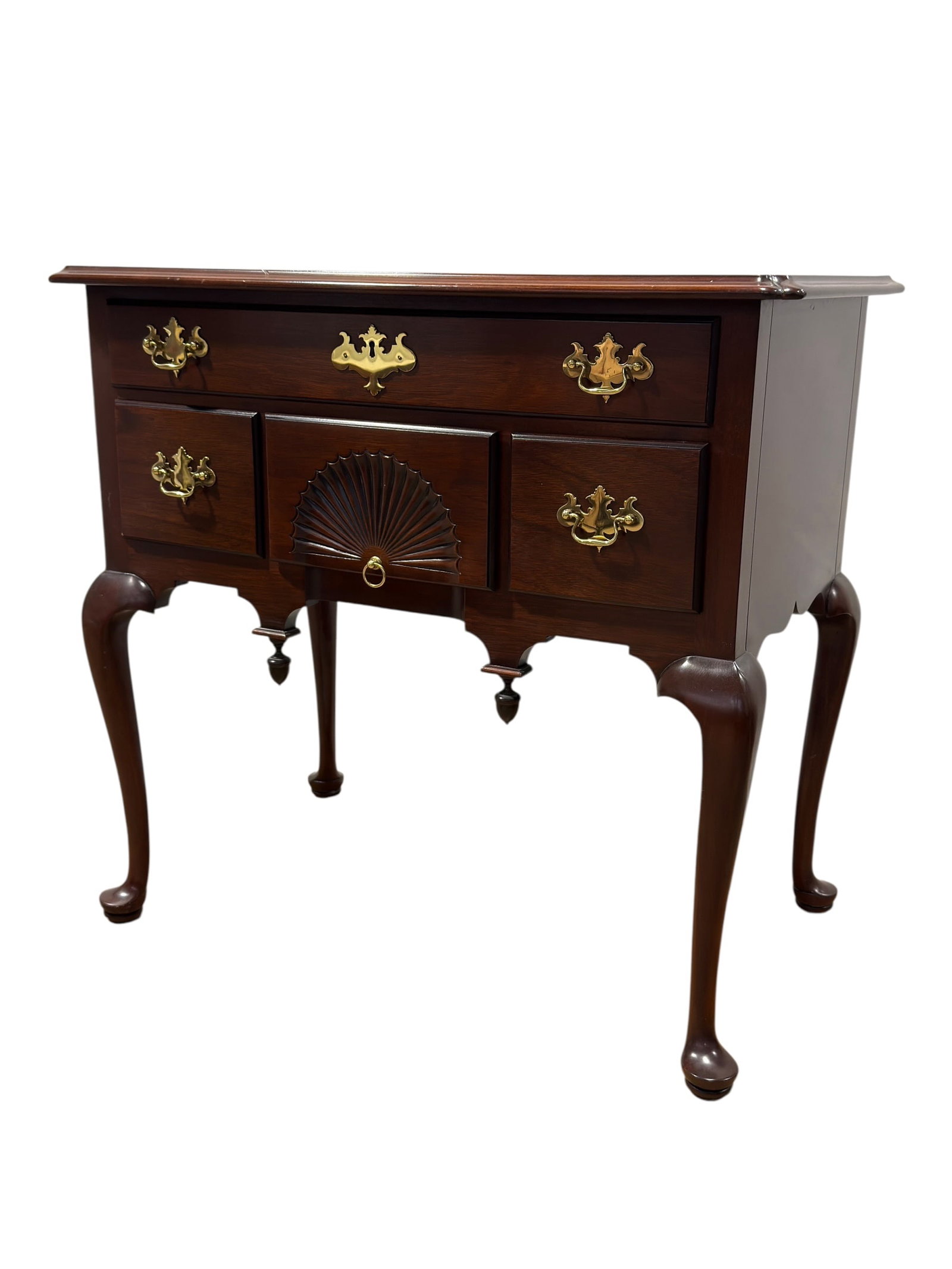 Stickley Queen Anne Style Mahogany Lowboy (1 of 8)