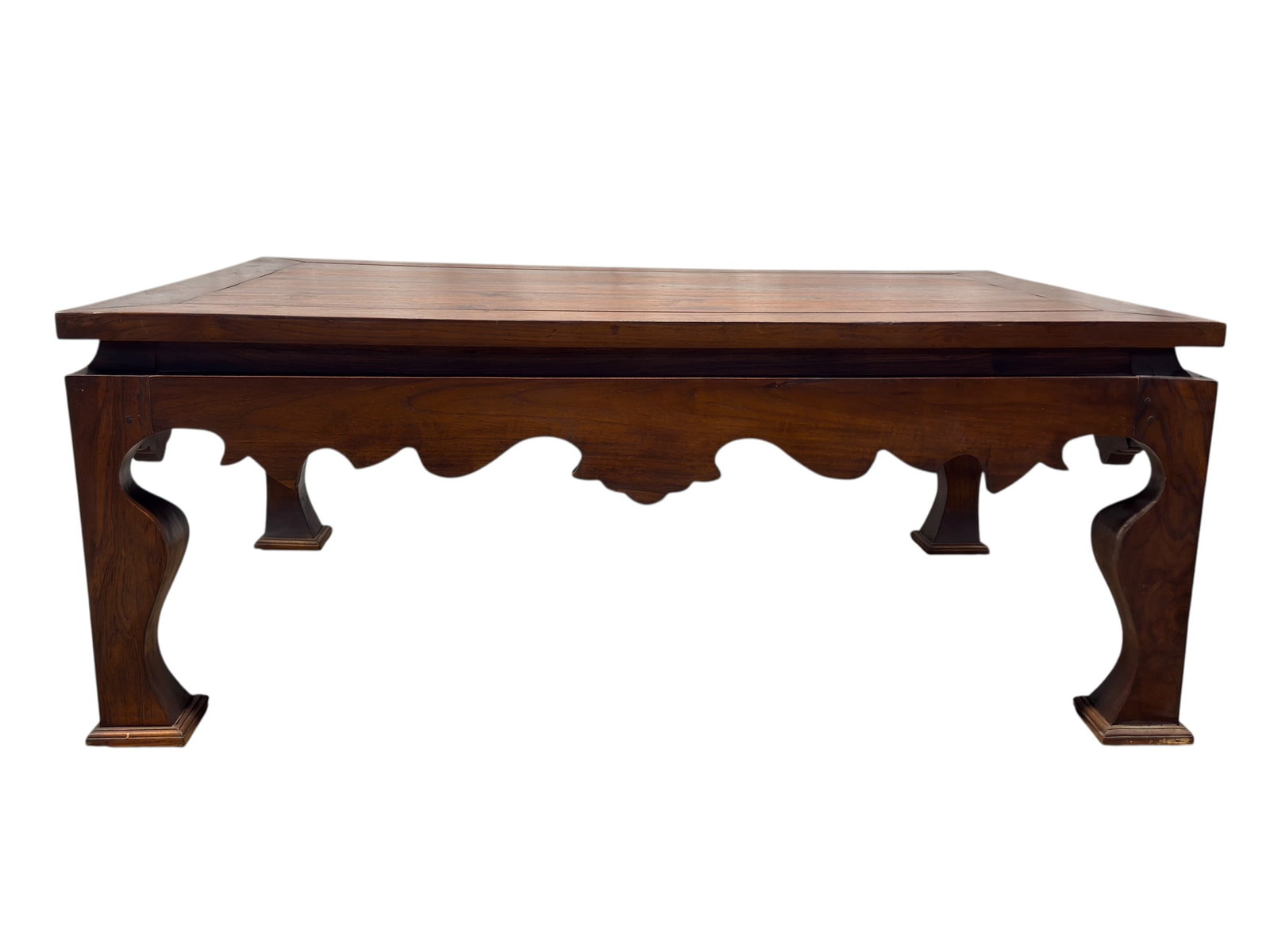 Walnut Coffee Table w/ Scalloped Apron (1 of 8)