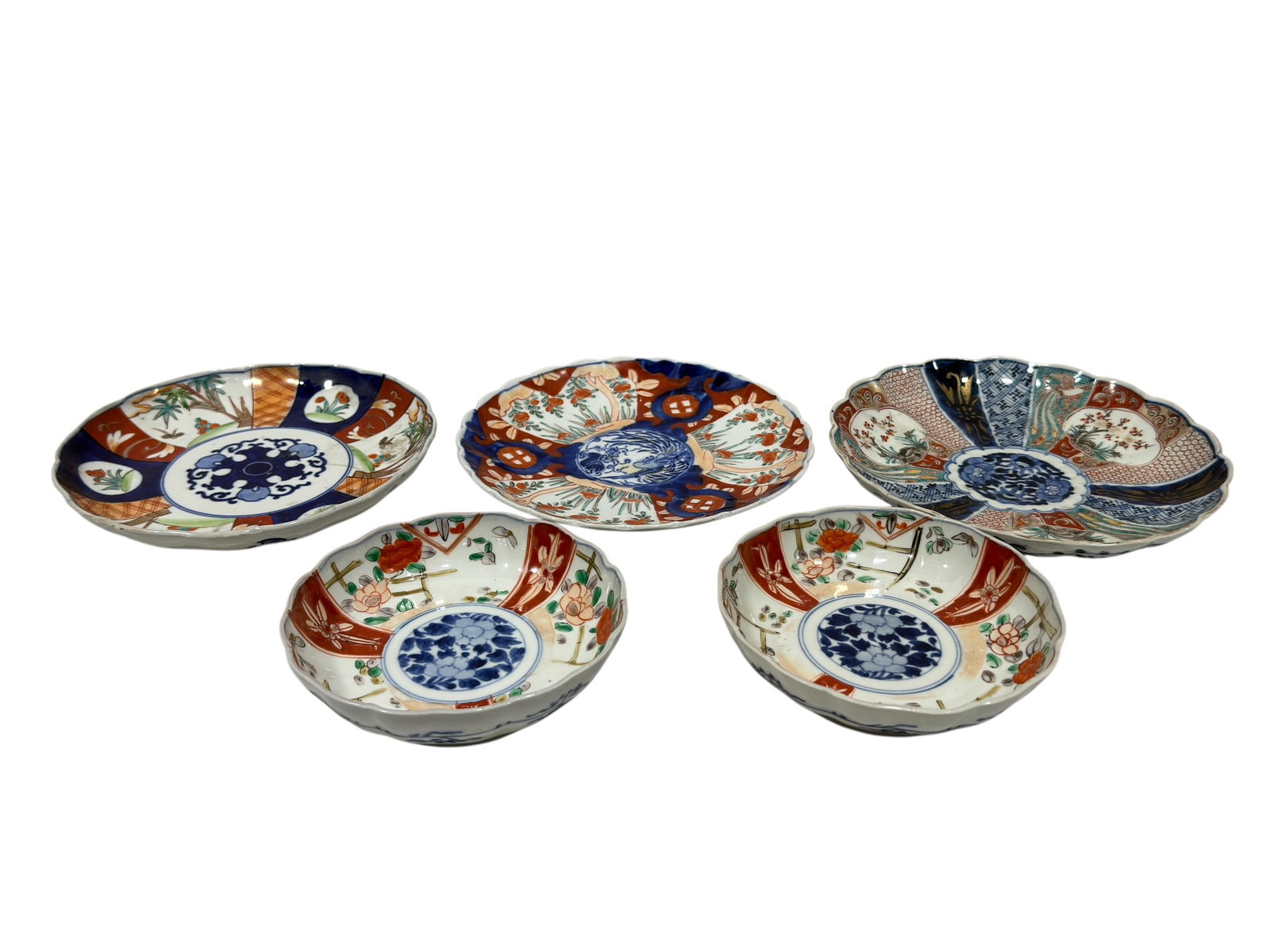 (5) Piece Japanese Imari Porcelain Plate and Bowl Group (1 of 11)