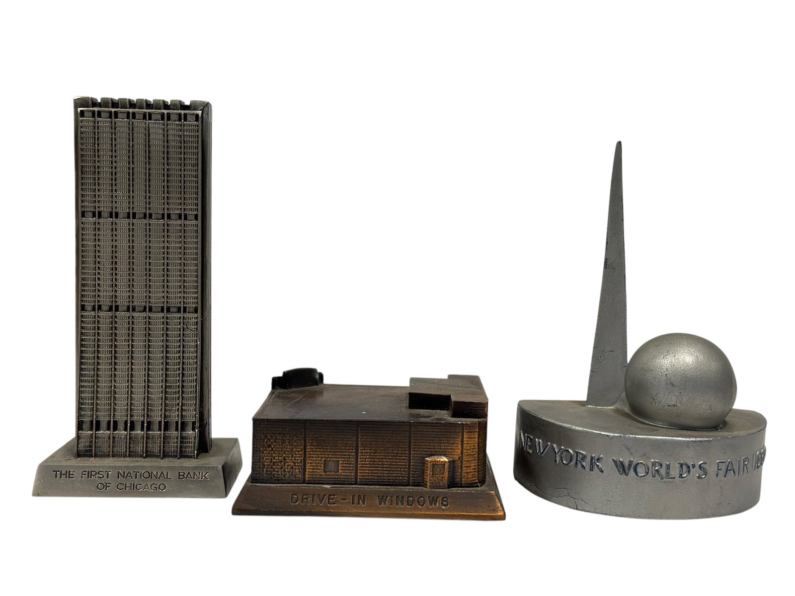 Group of Three Vintage Architectural & World's Fair Promotional Coin Banks (1 of 13)