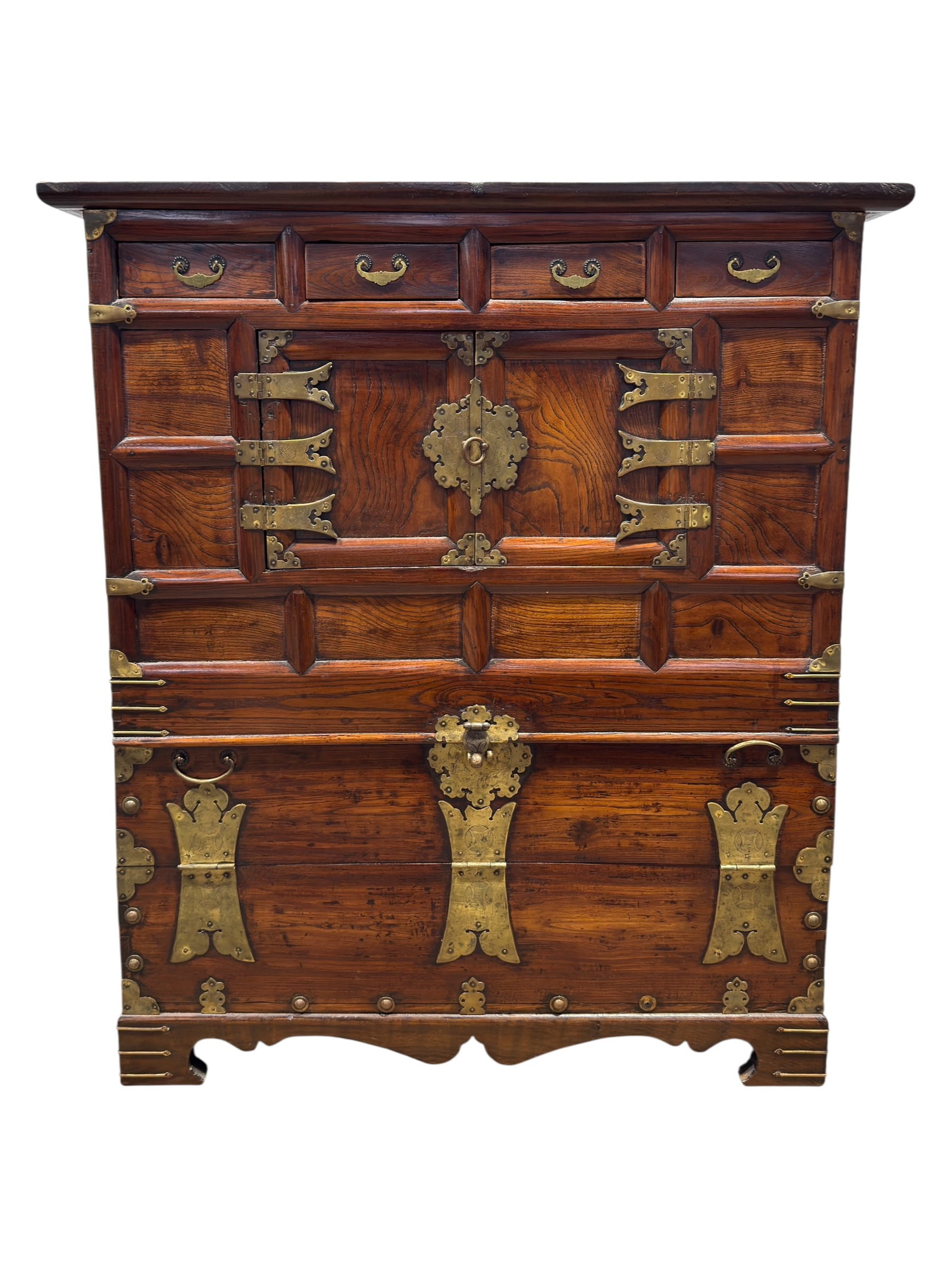 Korean Brass Mounted Tansu Chest, 20th Century (1 of 13)