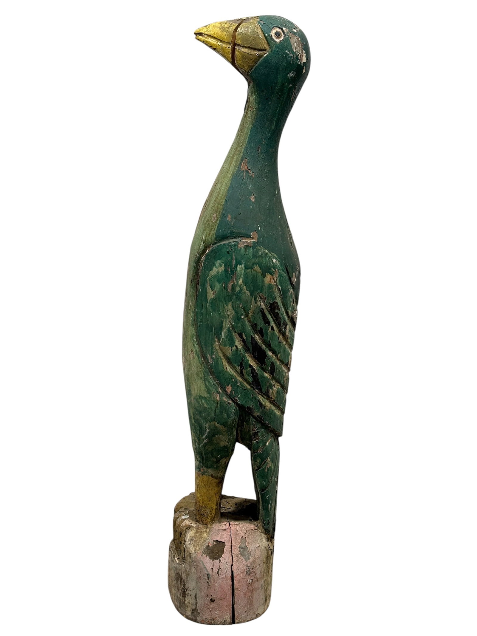 Vintage Folk Art Carved and Painted Wood Sculpture (1 of 16)