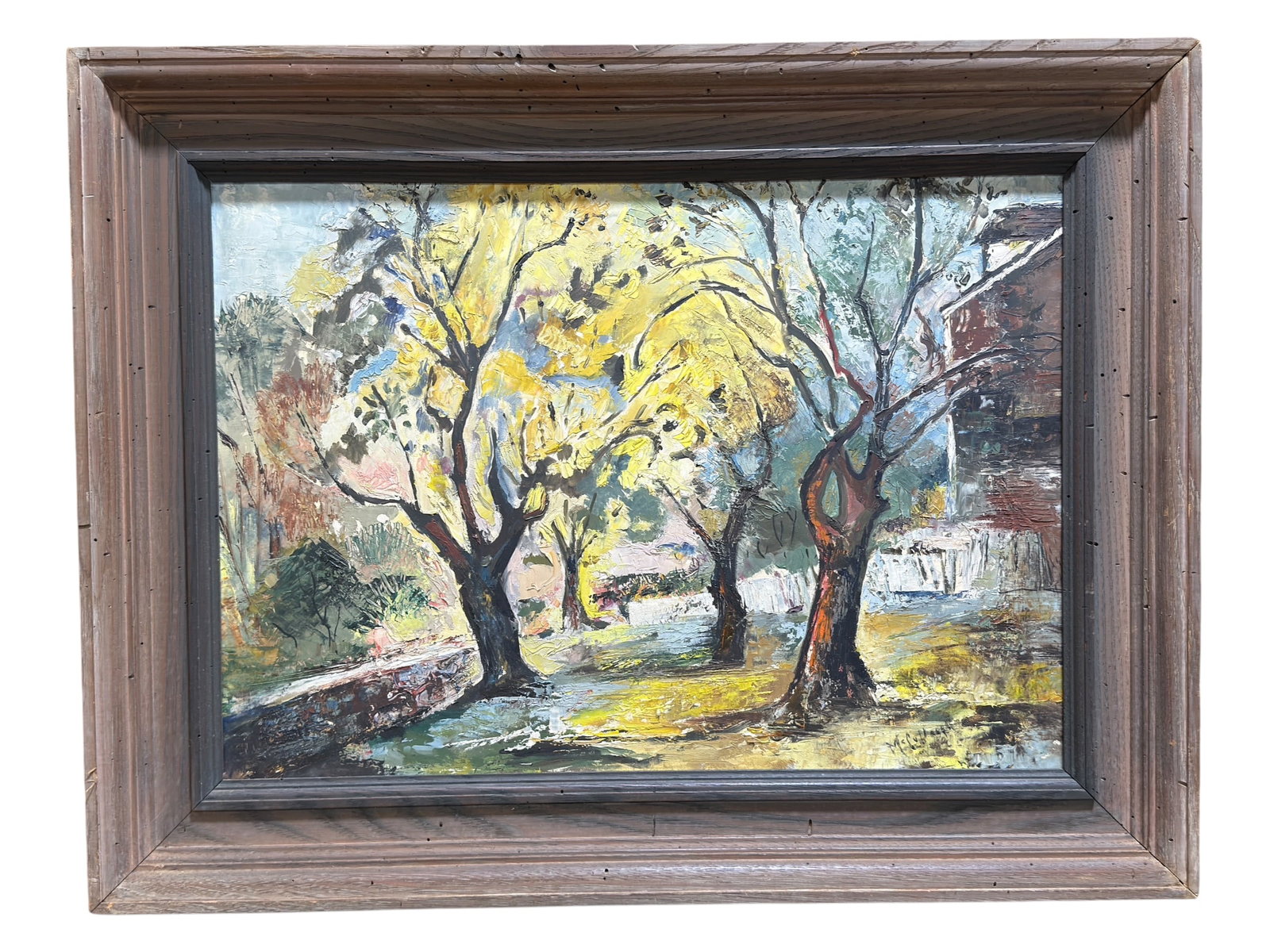 George McCullough Mid-20th Century Impressionist Landscape, Oil on Board (1 of 8)