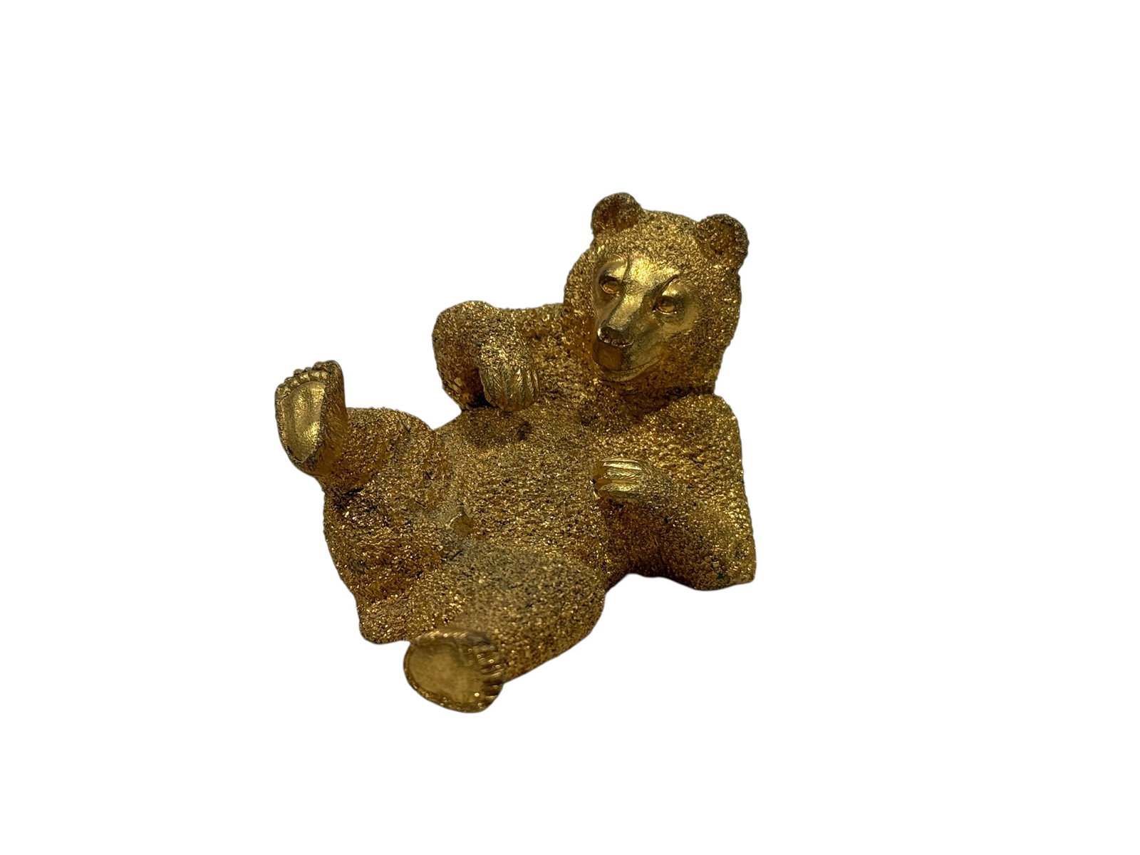 19th Century Russian Gilt Bronze Reclining Bear Figure (1 of 8)
