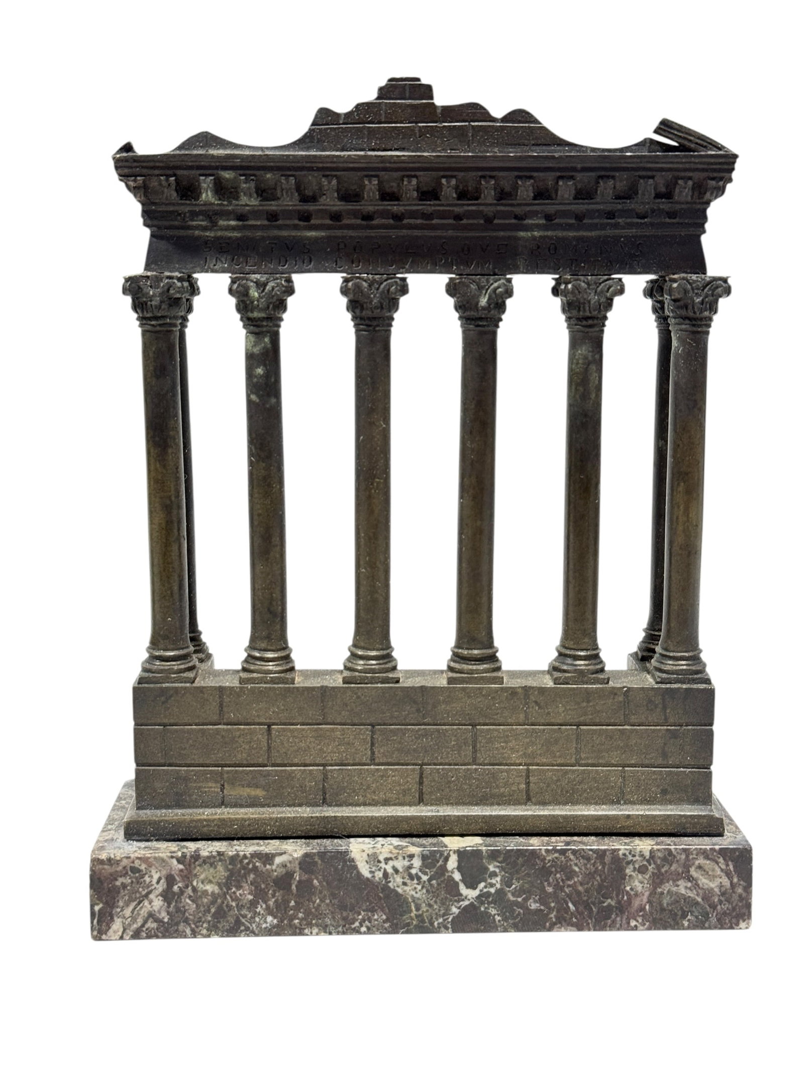 19th Century Grand Tour Bronze Model of the Temple of Concord, Rome (1 of 8)