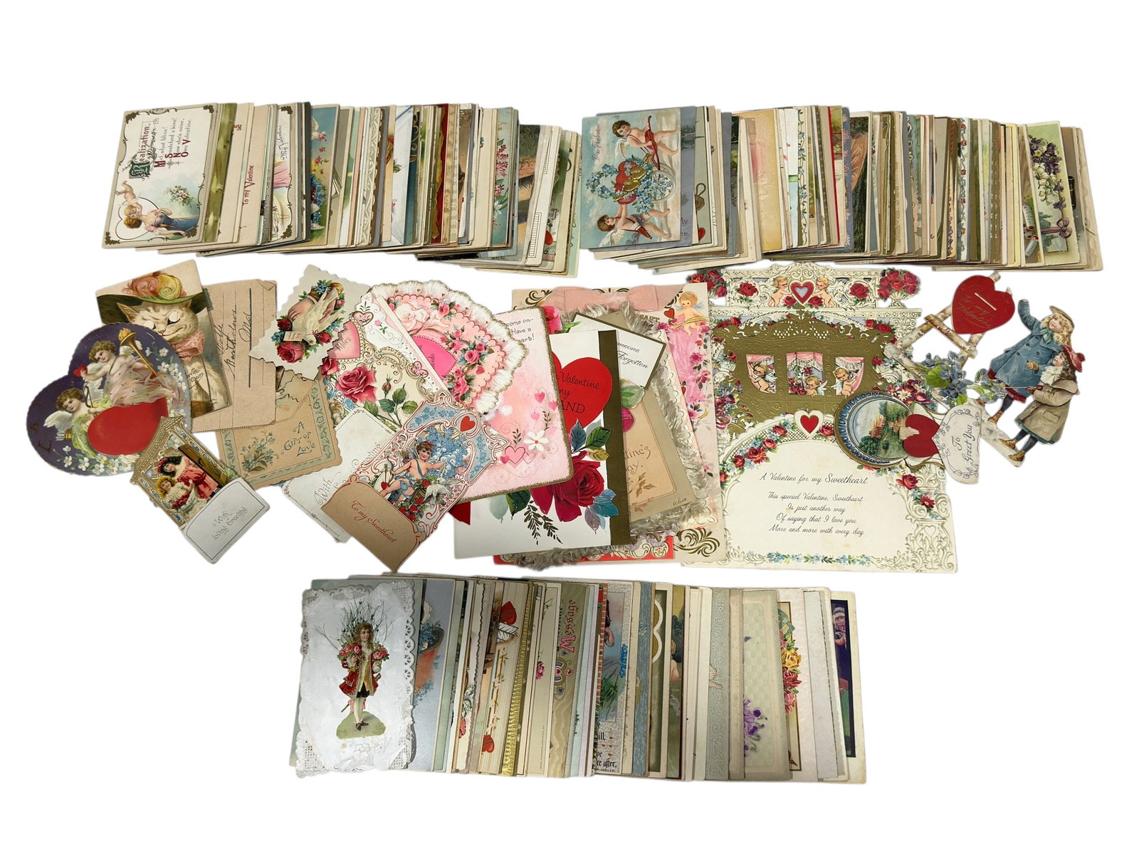 Large Collection of Antique & Vintage Valentine Cards & Postcards, Early-Mid 20th C. (1 of 16)