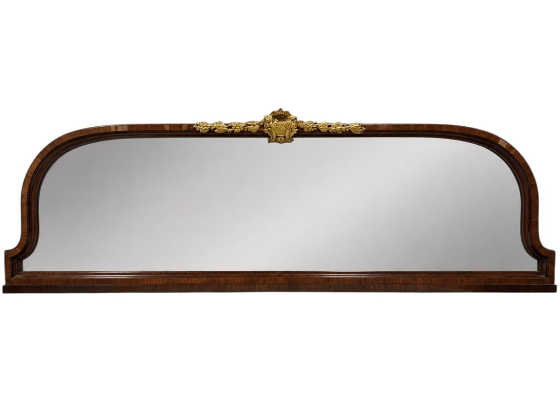 French Louis XVI Style Bronze Mounted Veneered Mirror (1 of 10)