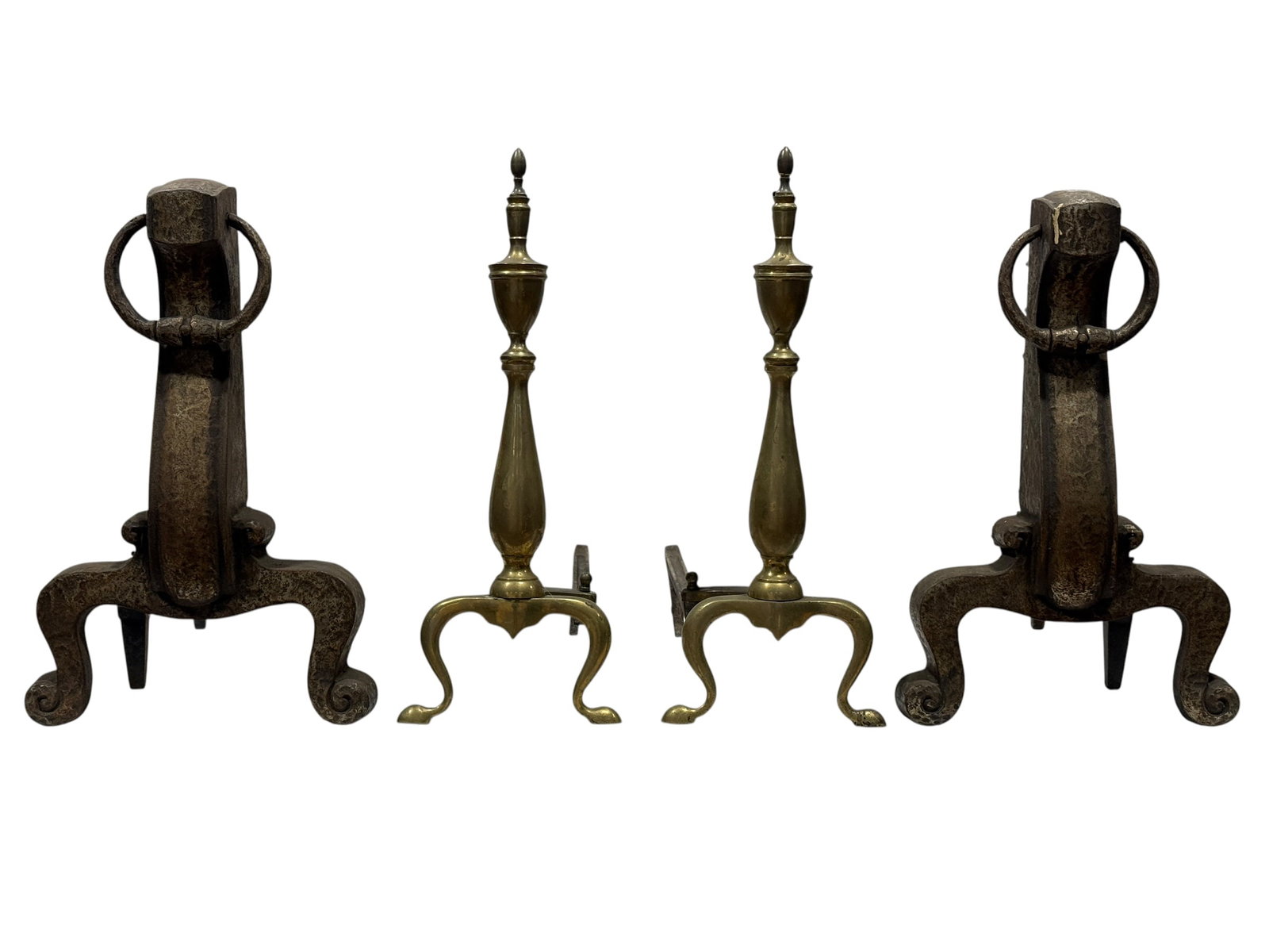 (2) Pairs of Vintage Fireplace Andirons (1 of 12)