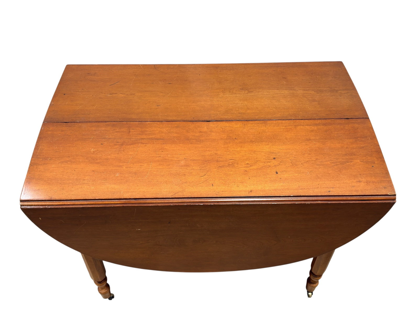 Vintage Cherry Drop Leaf Extension Dining Table - 3