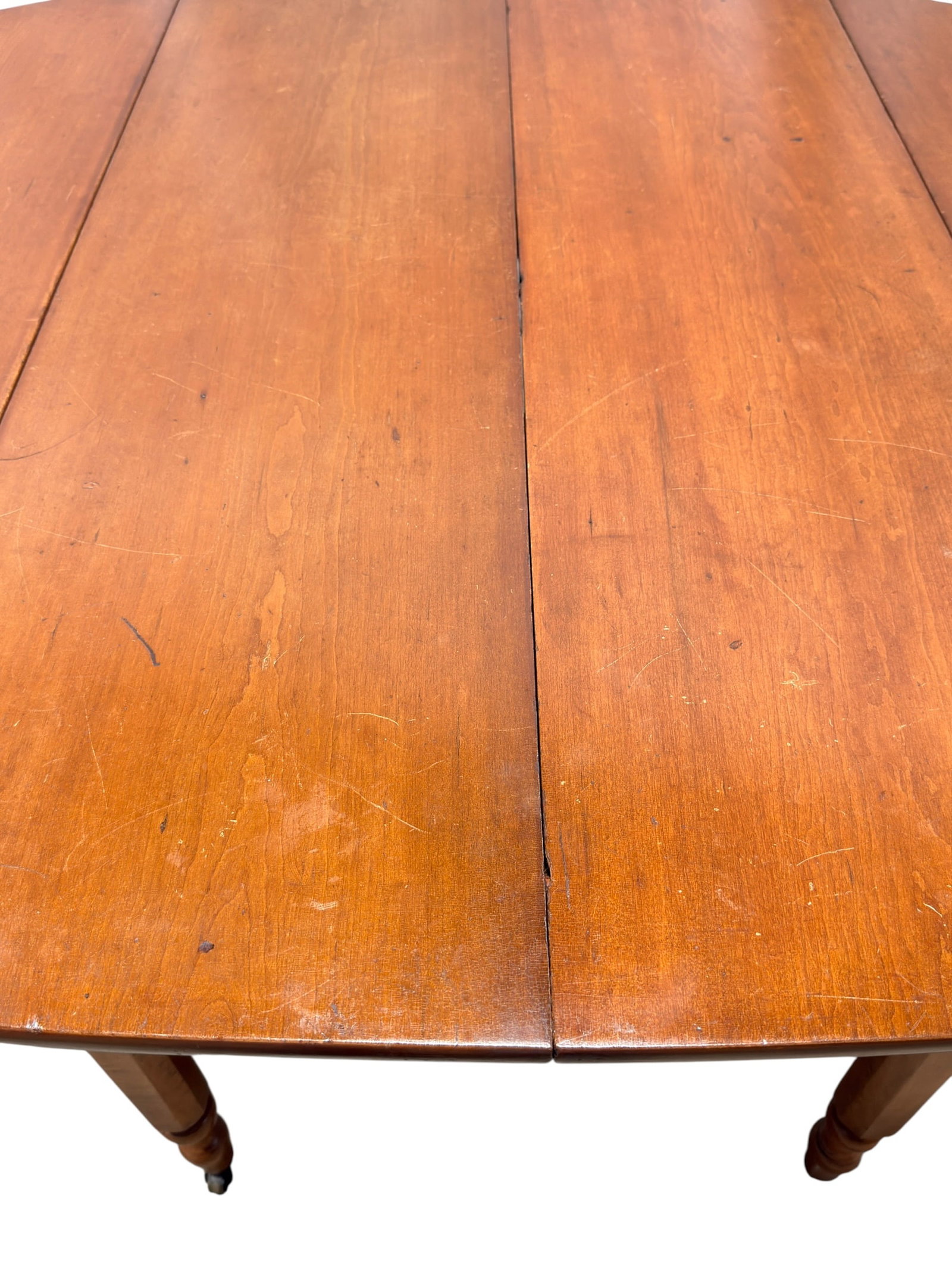 Vintage Cherry Drop Leaf Extension Dining Table - 9