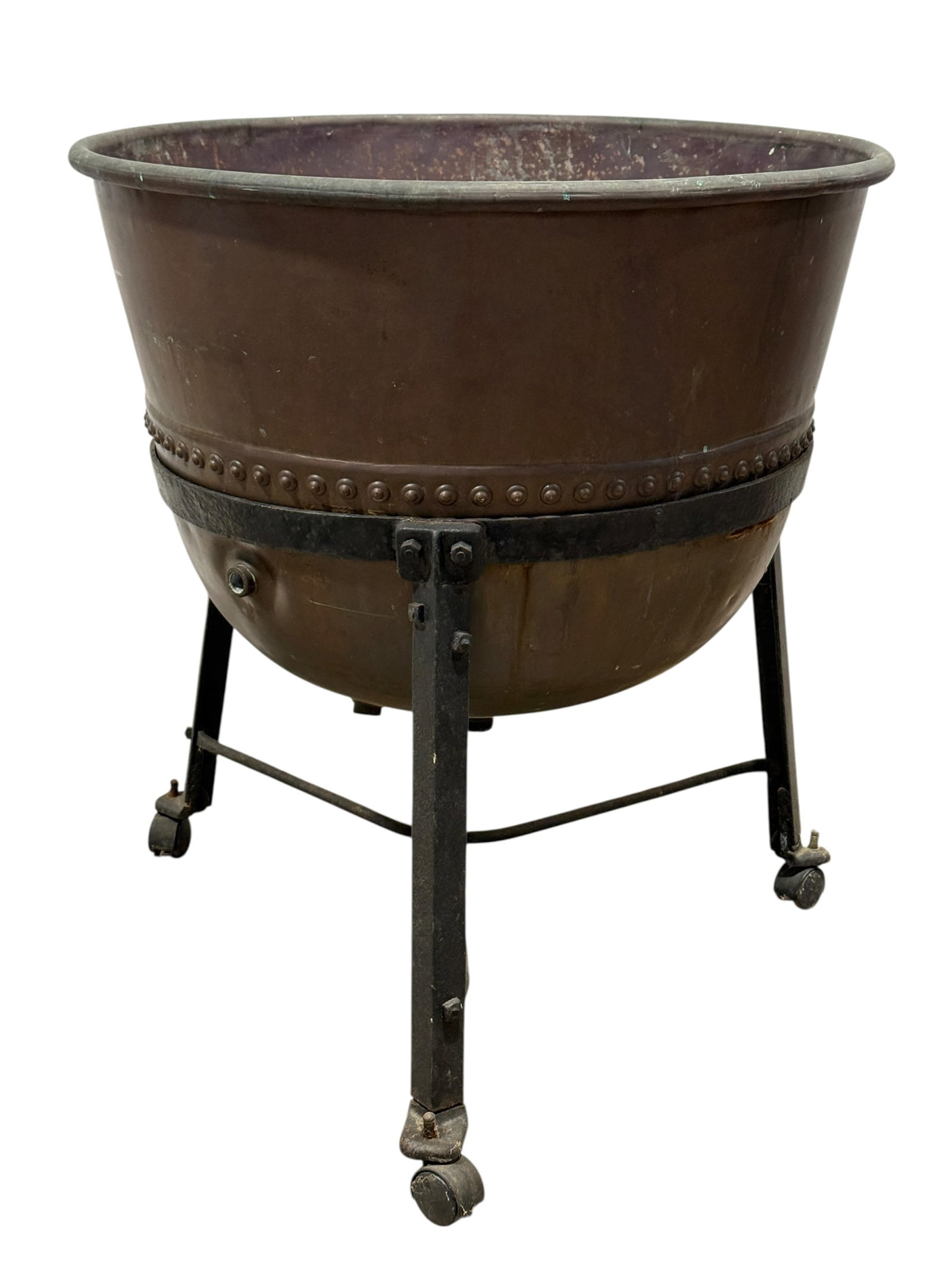 Copper Apple Butter Kettle on Iron Stand (1 of 8)