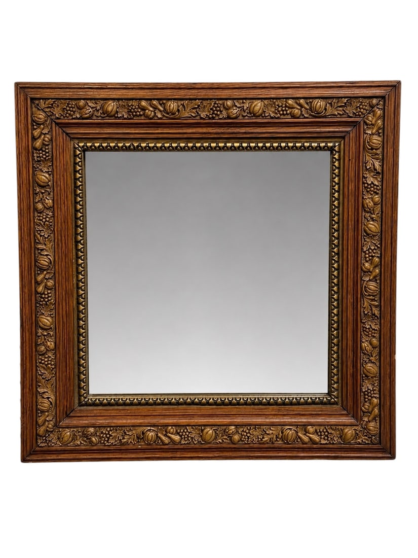 Carved Oak Mirror (1 of 5)