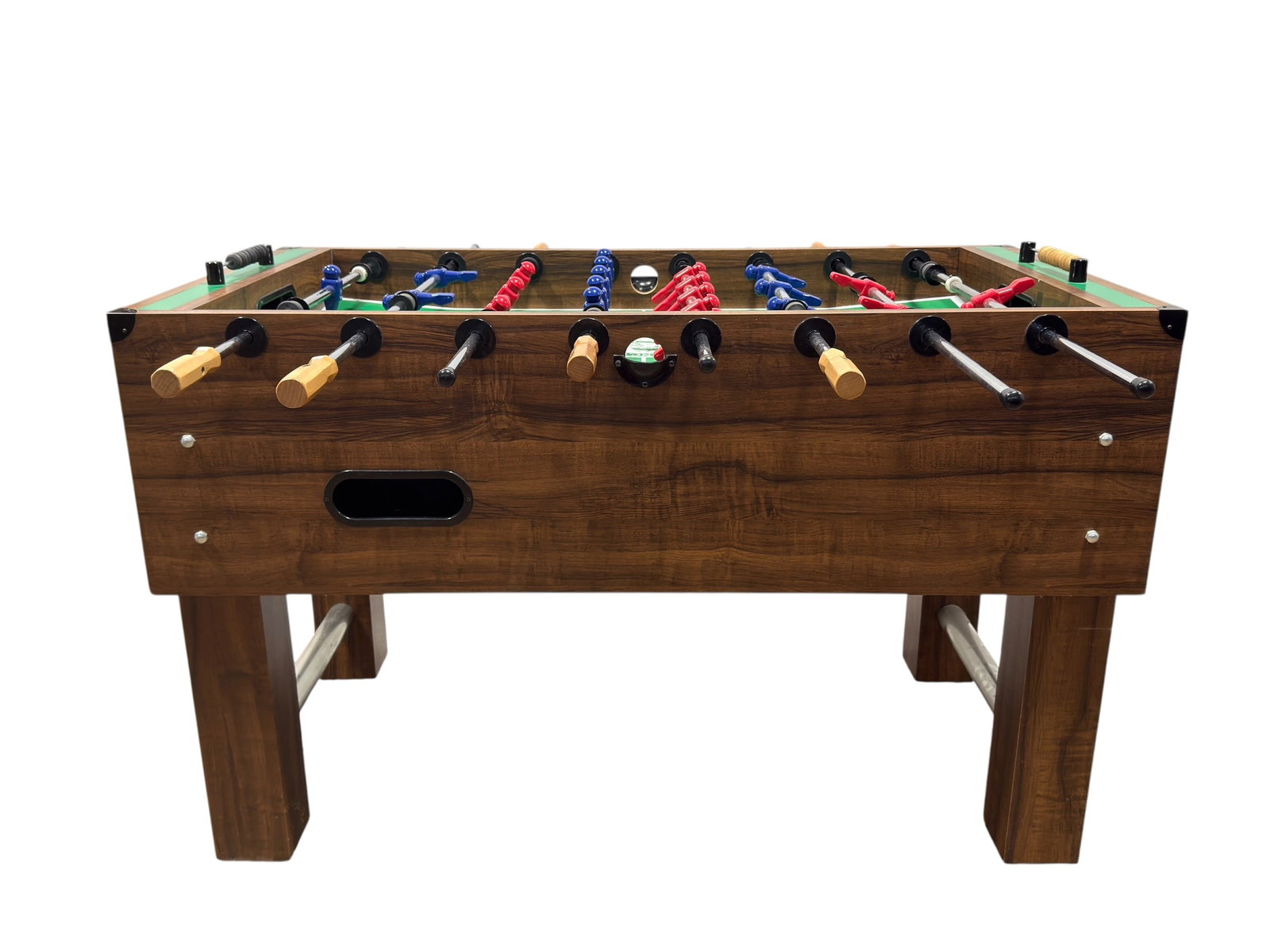 Goodtime Novelty Inc. Chicago Foosball Table: Goodtime Novelty Inc. full-size freestanding foosball table, manufactured in the Chicago area and dating to approximately the late 1990s–early 2000s, when Goodtime Novelty produced recreational tabl