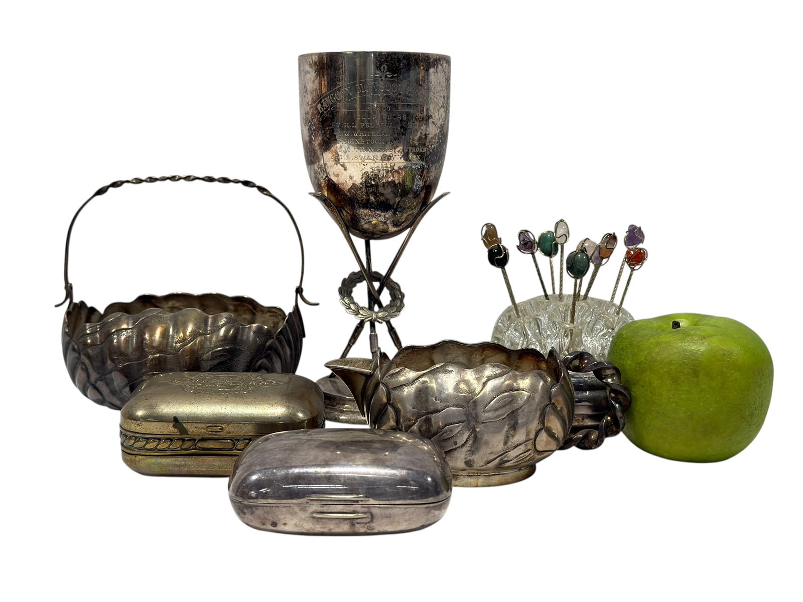 Assorted Silver Plate Decorative & Tableware Items - 18