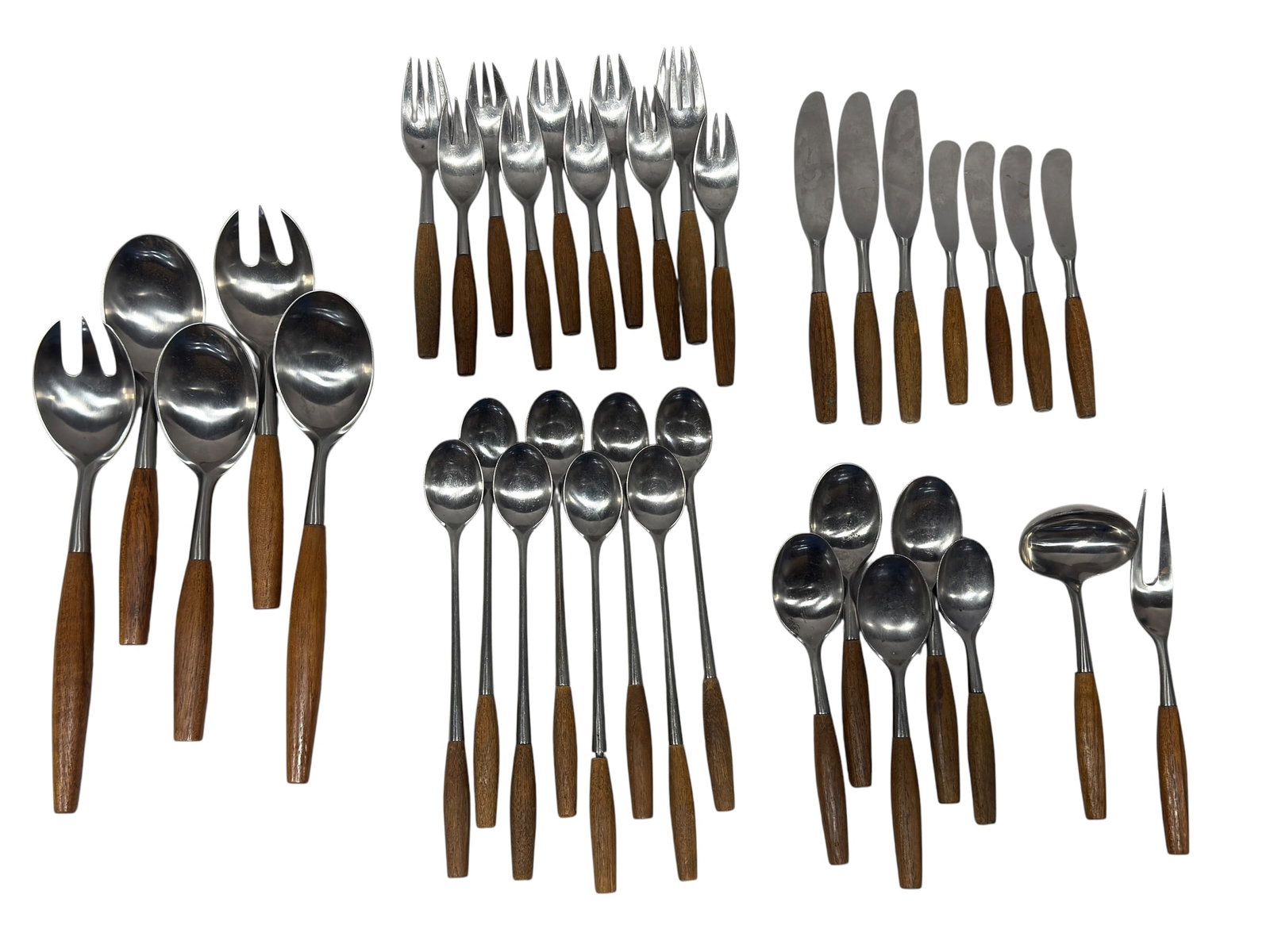 (37) Jens Quistgaard for Dansk Designs MCM Stainless Steel Flatware & Serving Set (1 of 10)