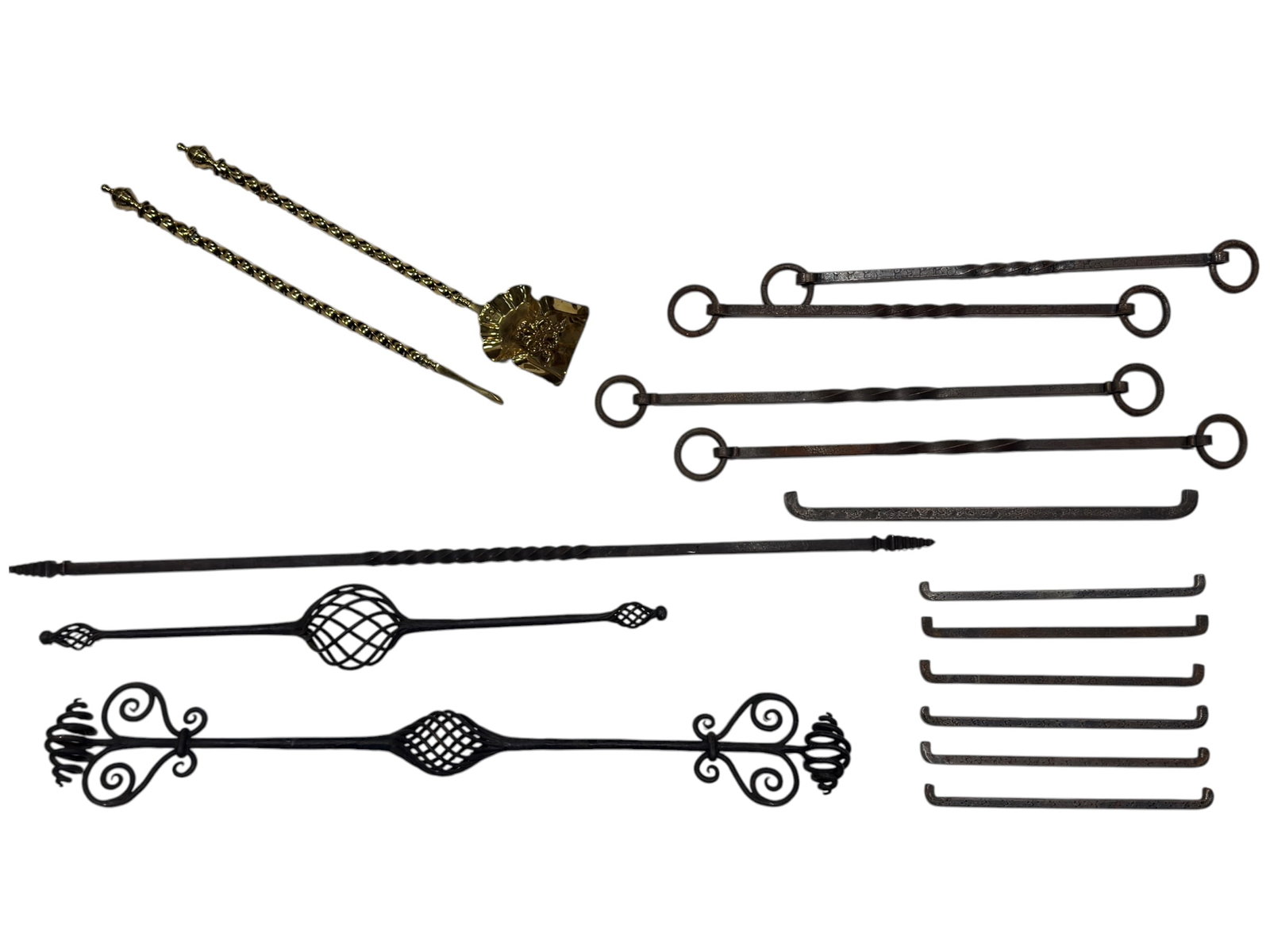 Wrought Iron & Brass Fireplace and Hearth Tool Collection (1 of 13)
