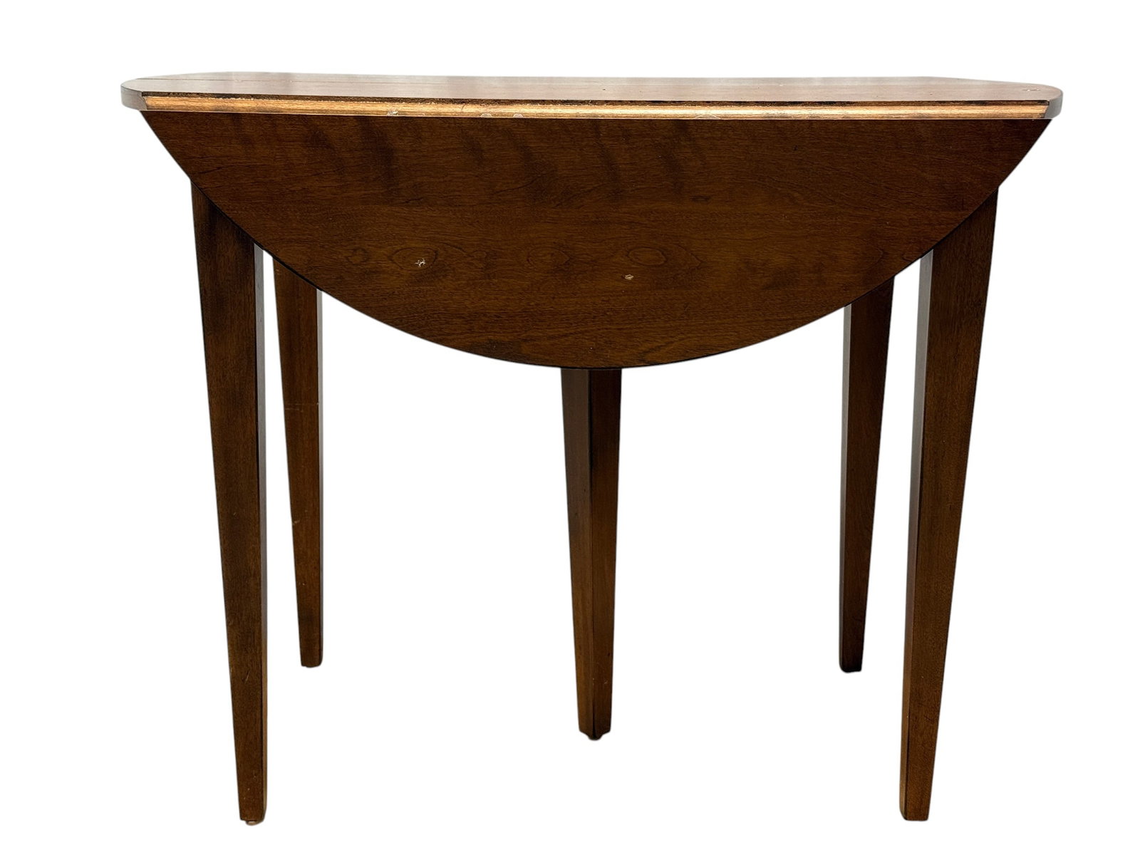 Mid 20th C. Mahogany Drop Leaf Gateleg Dining Table w/ 4 Leaves (1 of 9)