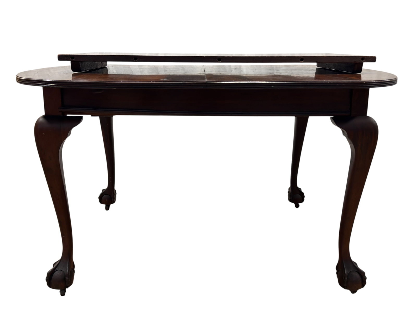 Chippendale Style Mahogany Dining Table w/ Leaf (1 of 11)