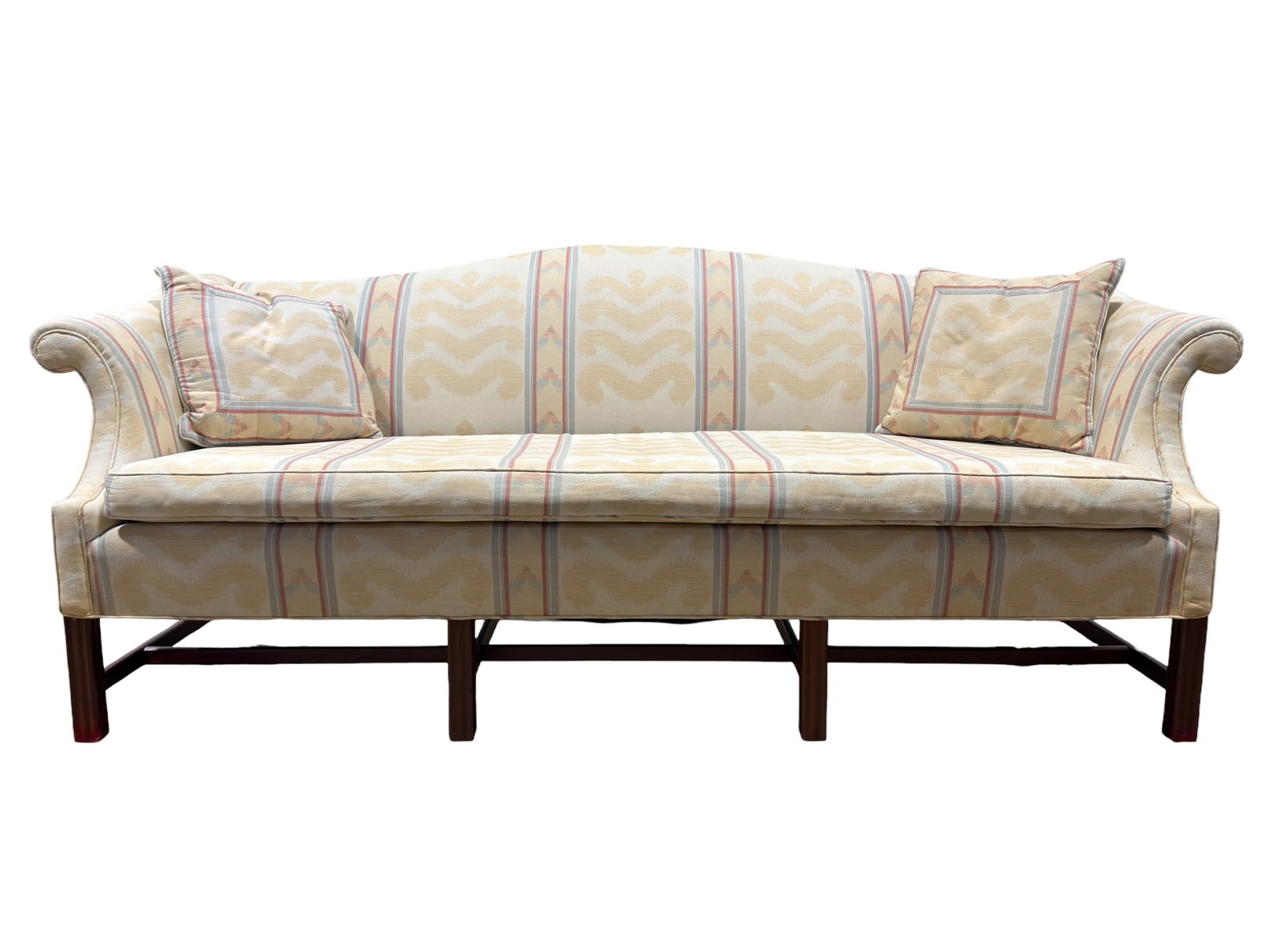 J. Frank Jones Custom Upholstered Camelback Sofa (1 of 12)