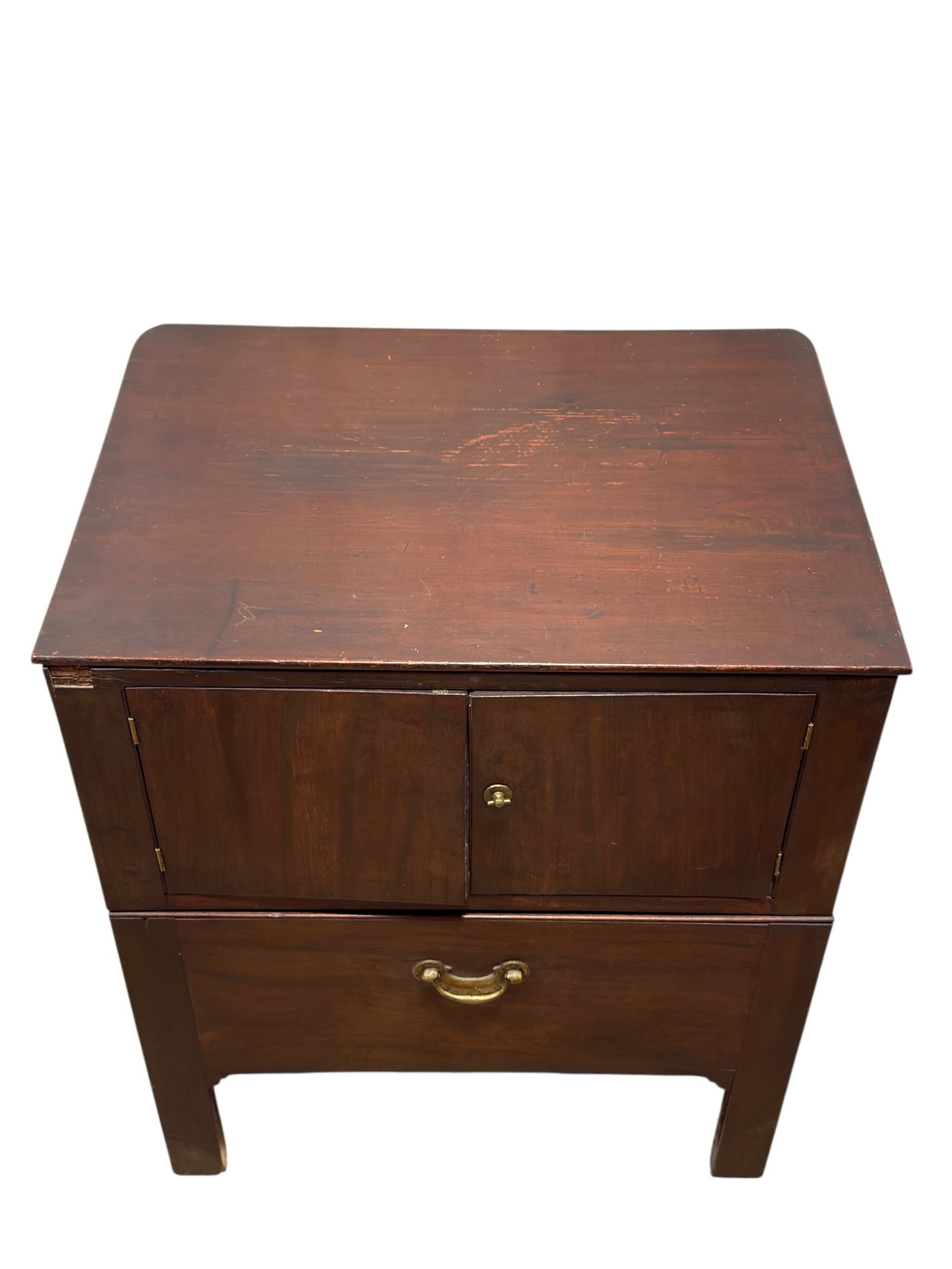 19th Century Mahogany Bedside Commode Cabinet - 3