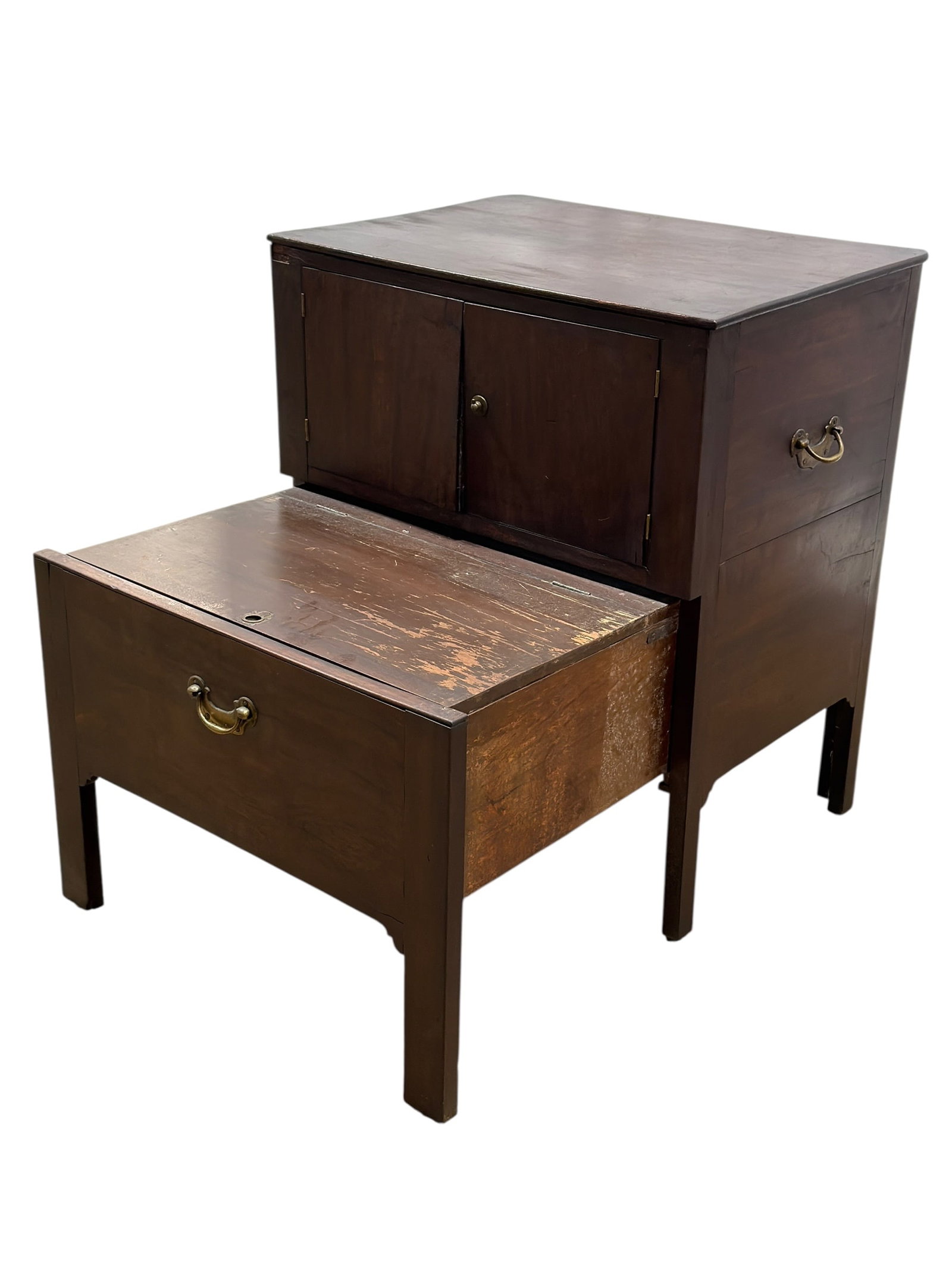 19th Century Mahogany Bedside Commode Cabinet - 9