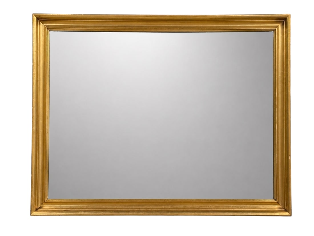 Vintage Large Giltwood Rectangular Wall Mirror (1 of 6)