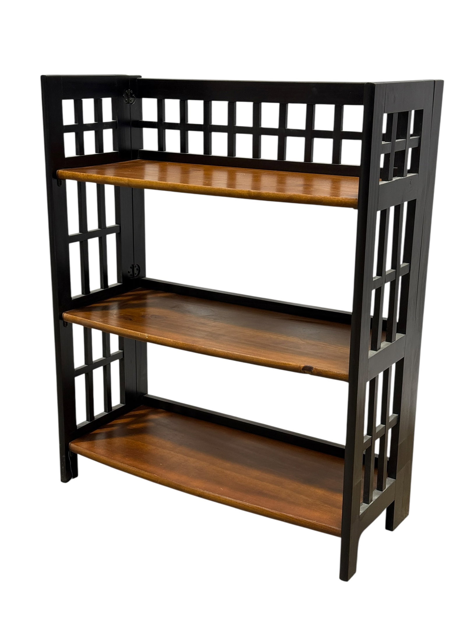 Pier 1 Imports Folding 3 Tier Wood Etagere Bookshelf (1 of 9)