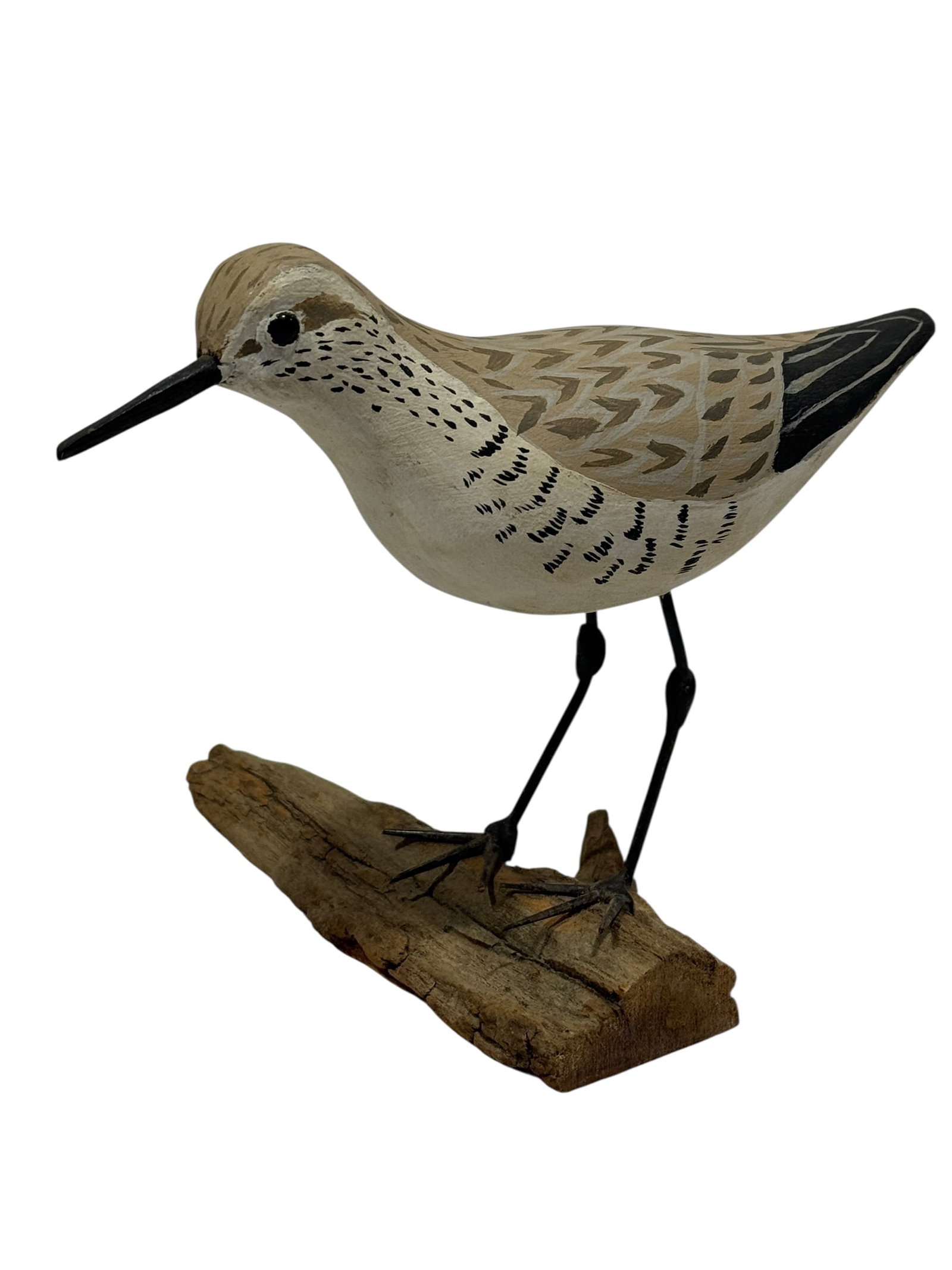 J.C. West, 1977, Hand-Carved & Painted Shorebird Sculpture (1 of 10)