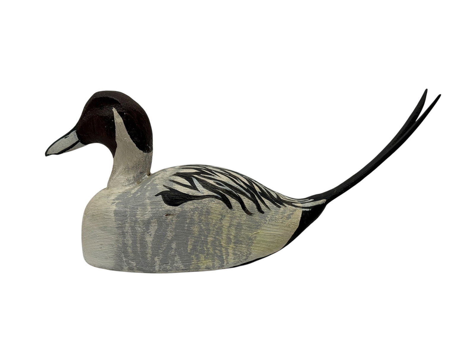 Vintage Hand-Carved & Painted Male Northern Pintail Duck Decoy (1 of 9)