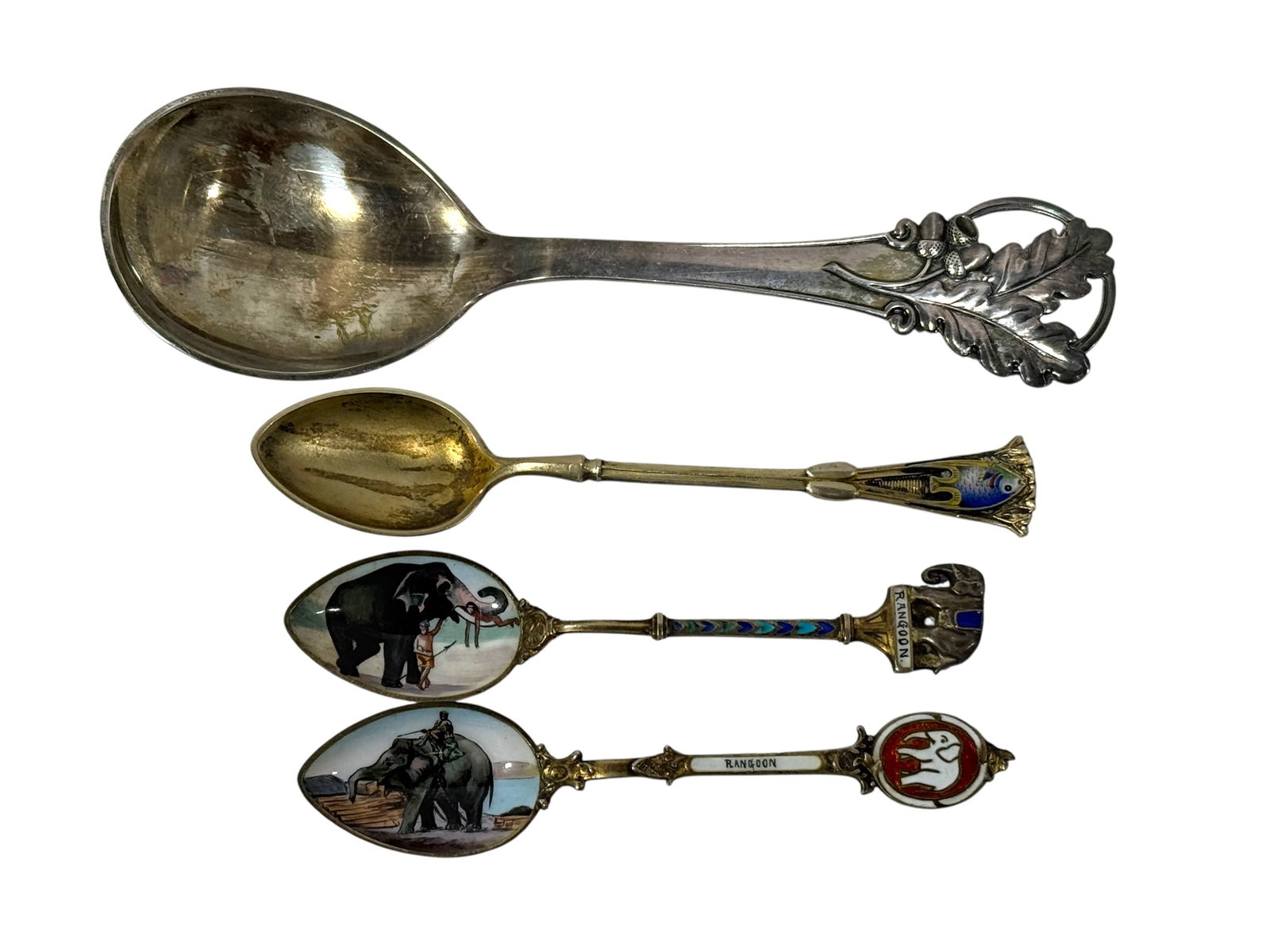 (4) Sterling & 830 Silver Souvenir Spoons (1 of 8)