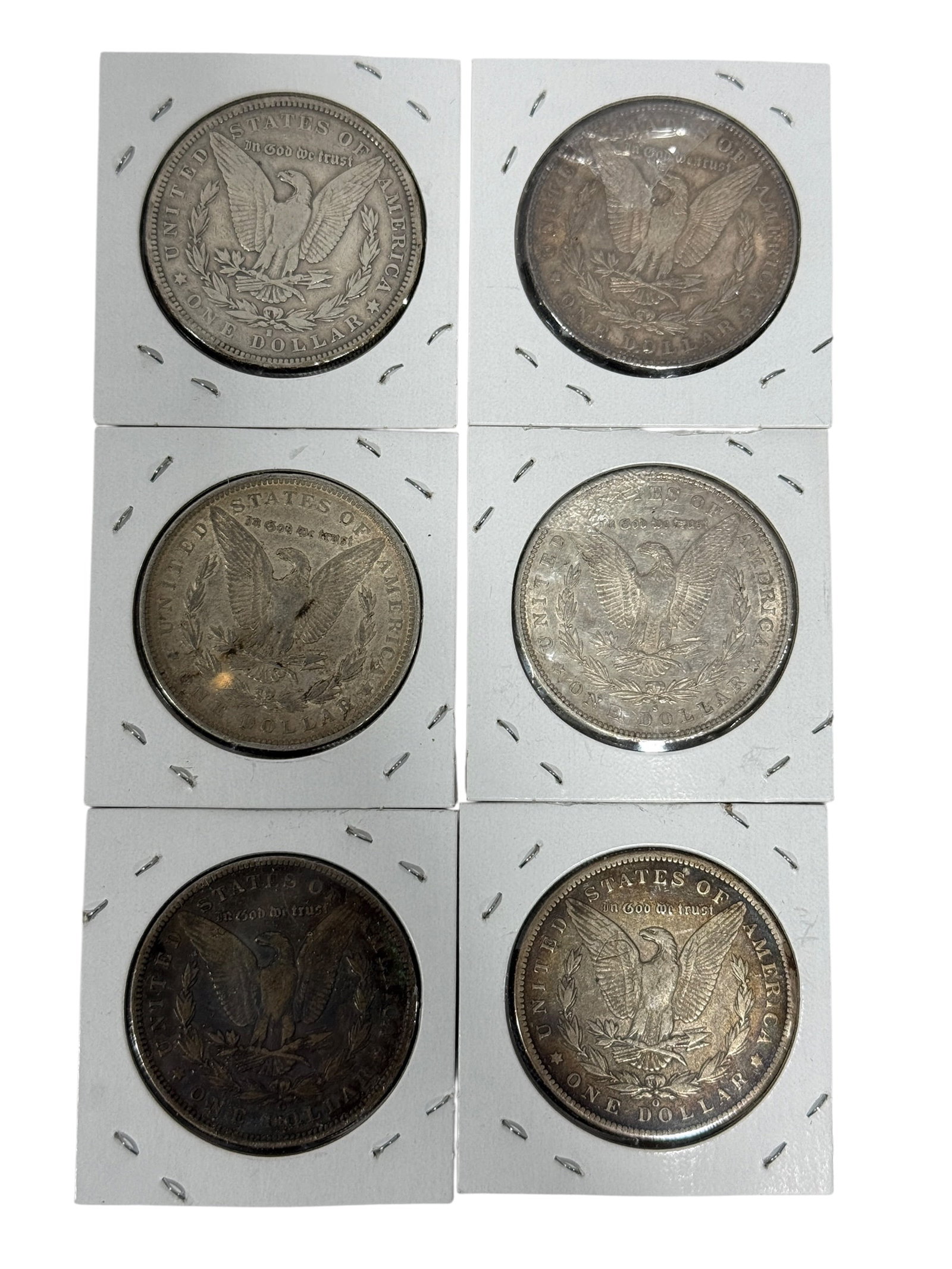 (6) Morgan Silver Dollars - 2