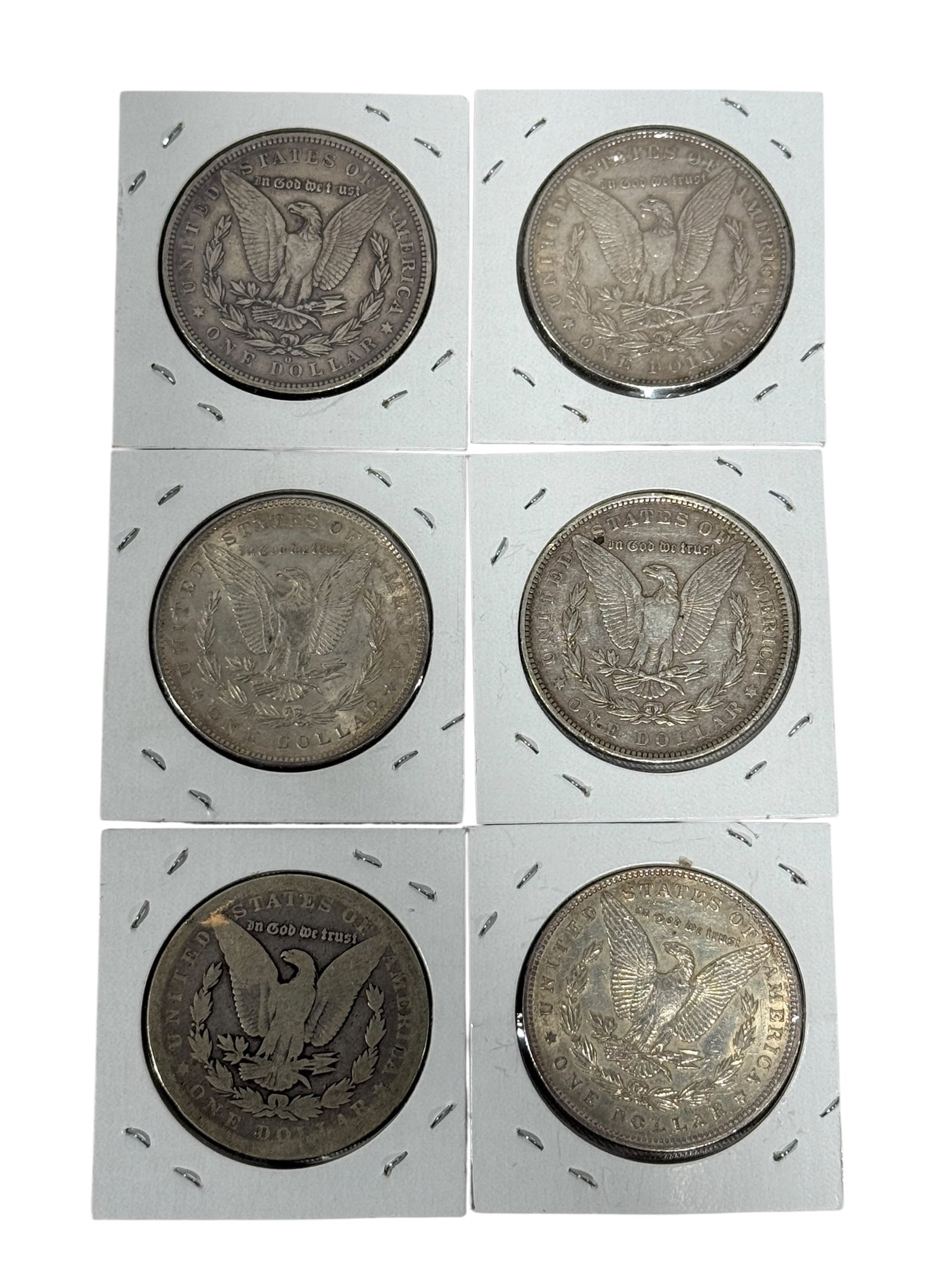 (6) Morgan Silver Dollars - 2