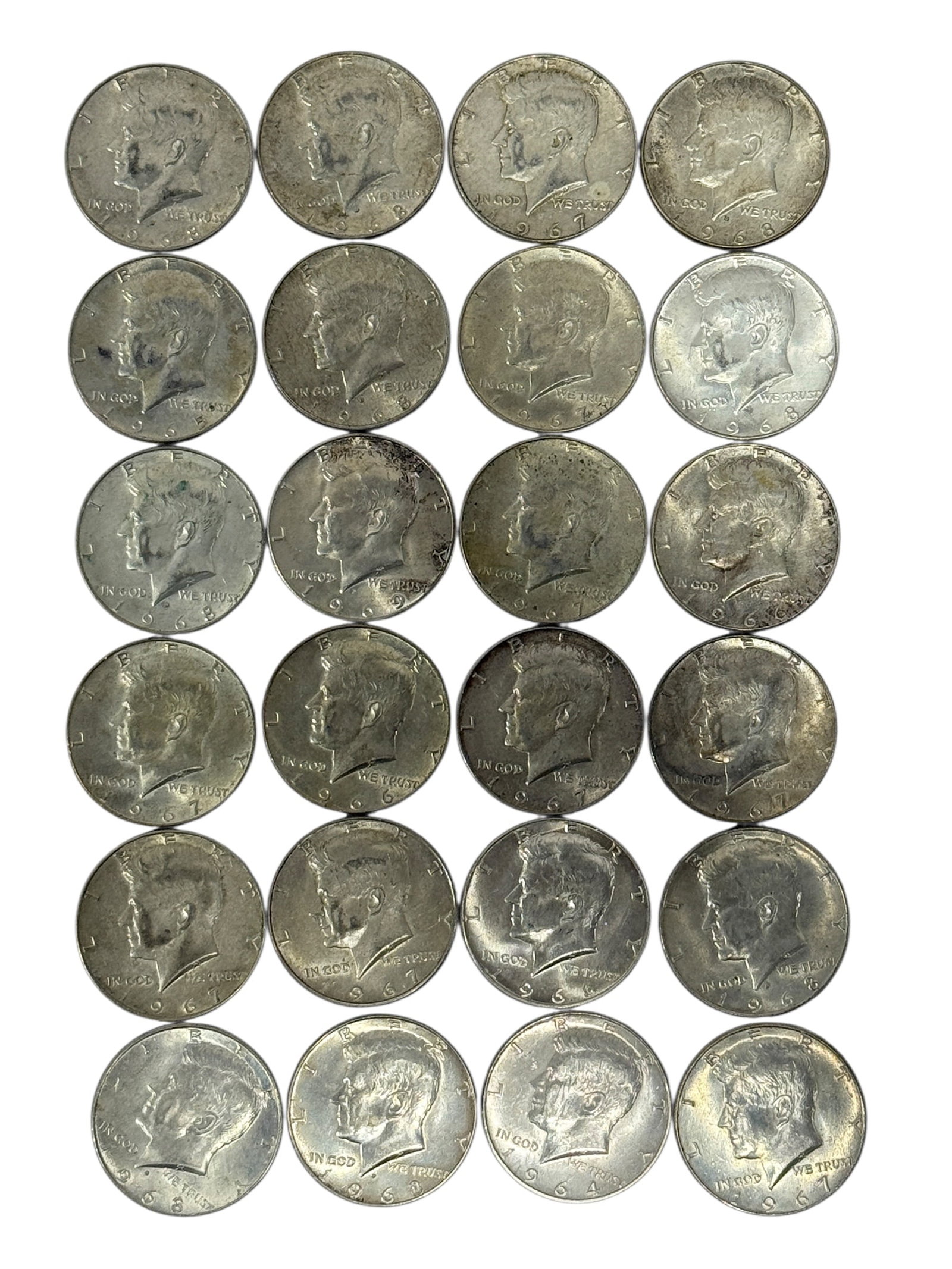 (24) 40% Silver Kennedy Halves: (24) 40% Silver Kennedy Halves