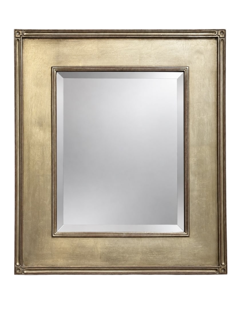 Decorative Silver-Gilt Beveled Wall Mirror (1 of 4)
