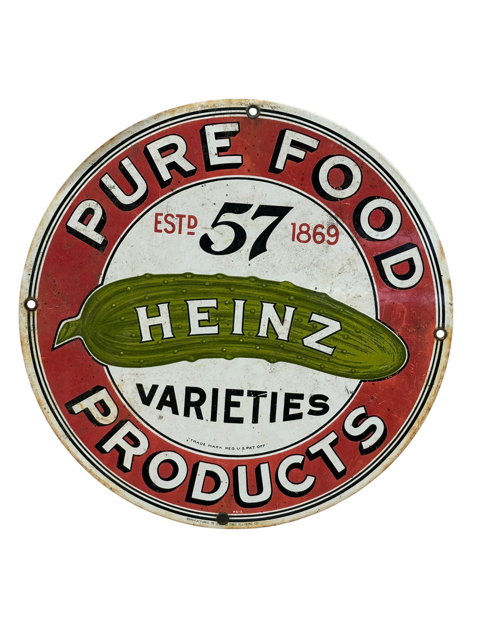1983 H.J. Heinz "57 Varieties" Porcelain Advertising Sign (1 of 5)