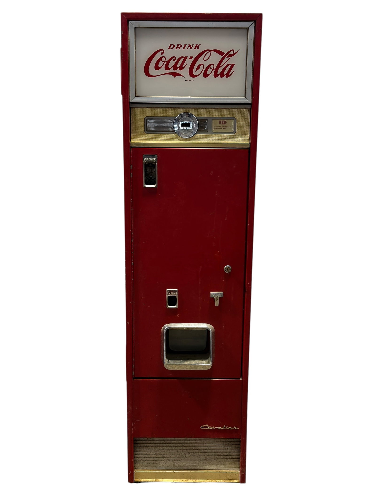 1960s Cavalier C-55D Coca-Cola 10-Cent Bottle Vending Machine (1 of 13)