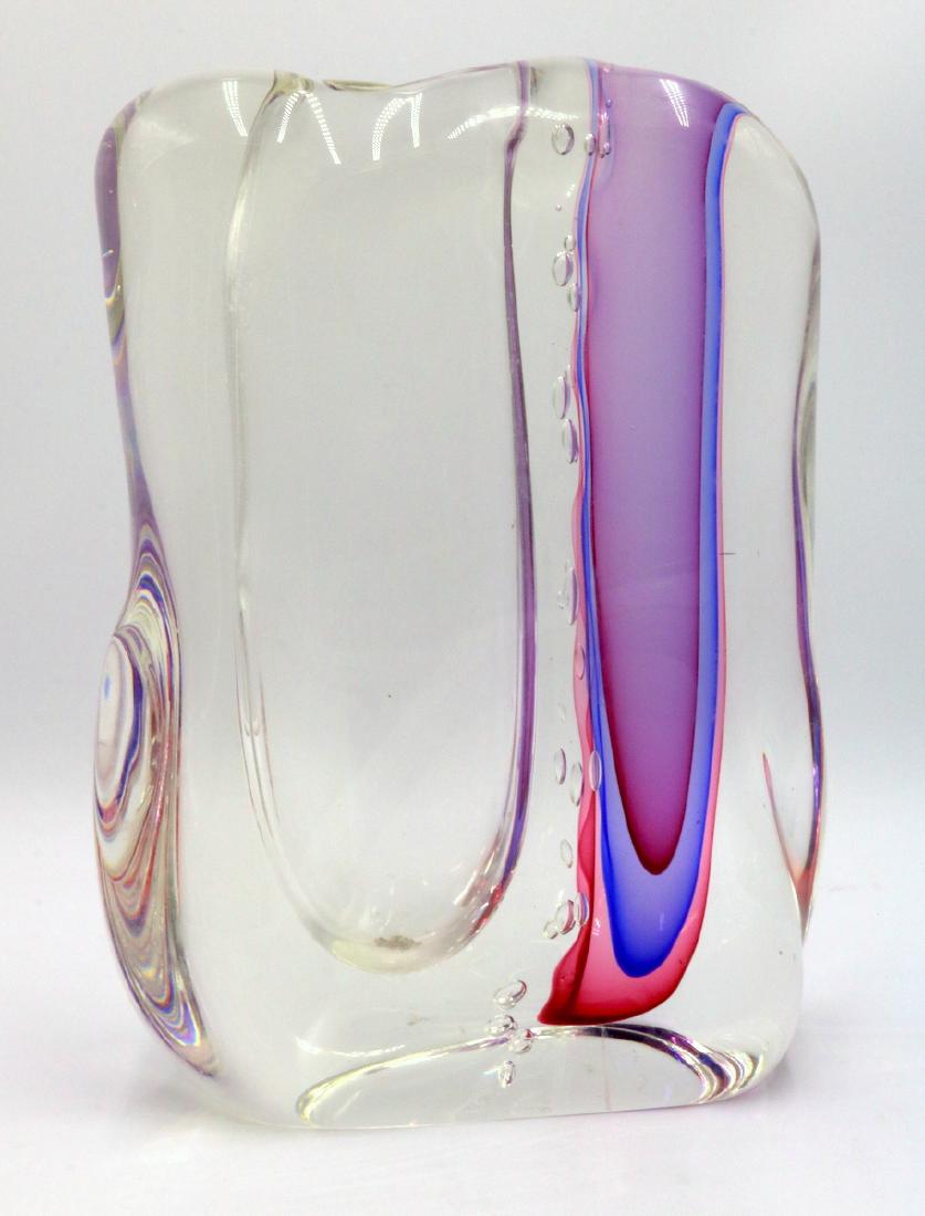 Gino Onesto "Sommerso" Murano Italian Art Glass Vessel (1 of 6)