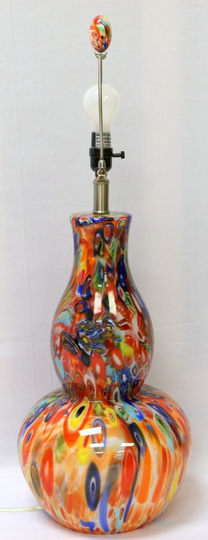 Italian Millefiori Murano Glass Table Lamp (1 of 4)