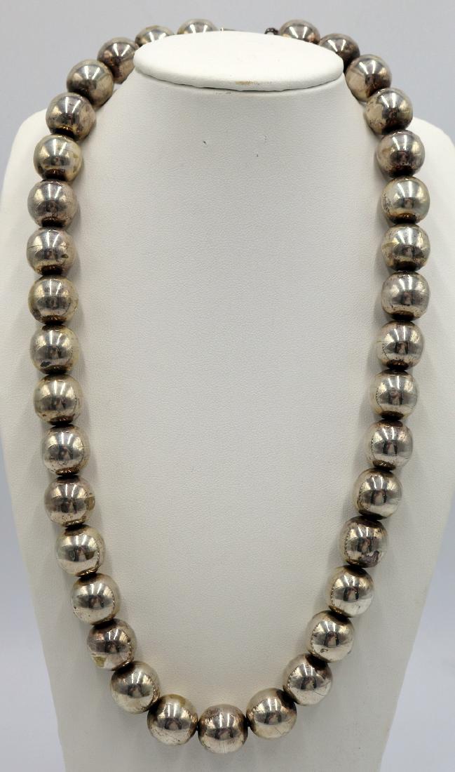 Beautiful Sterling Beaded Necklace (1 of 3)