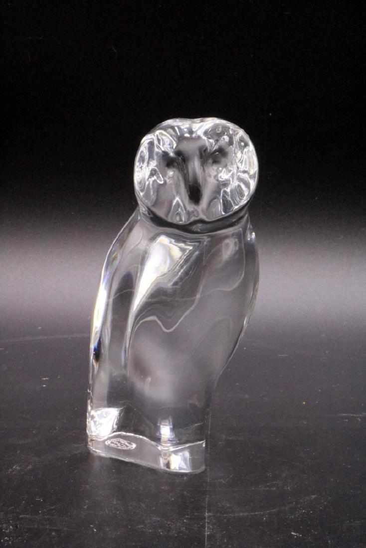 Baccarat Crystal Owl Paperweight (1 of 5)