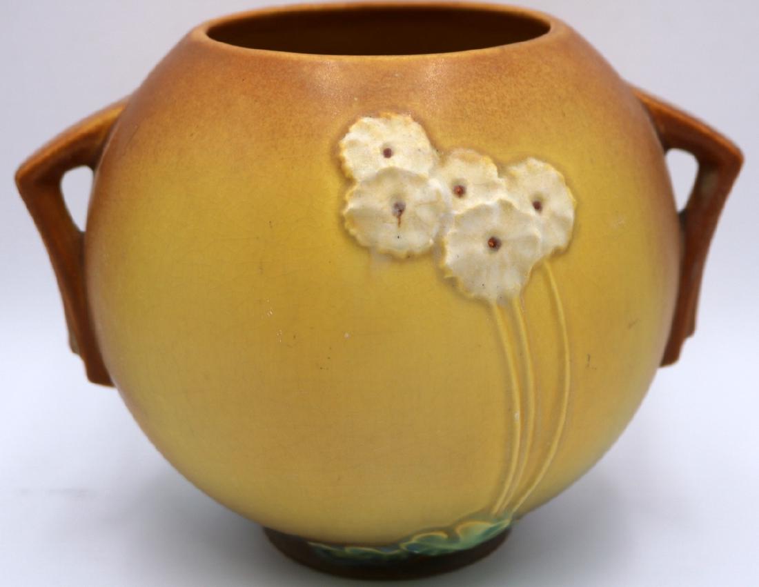 Roseville "Primrose" Handled Pottery Bowl (1 of 4)