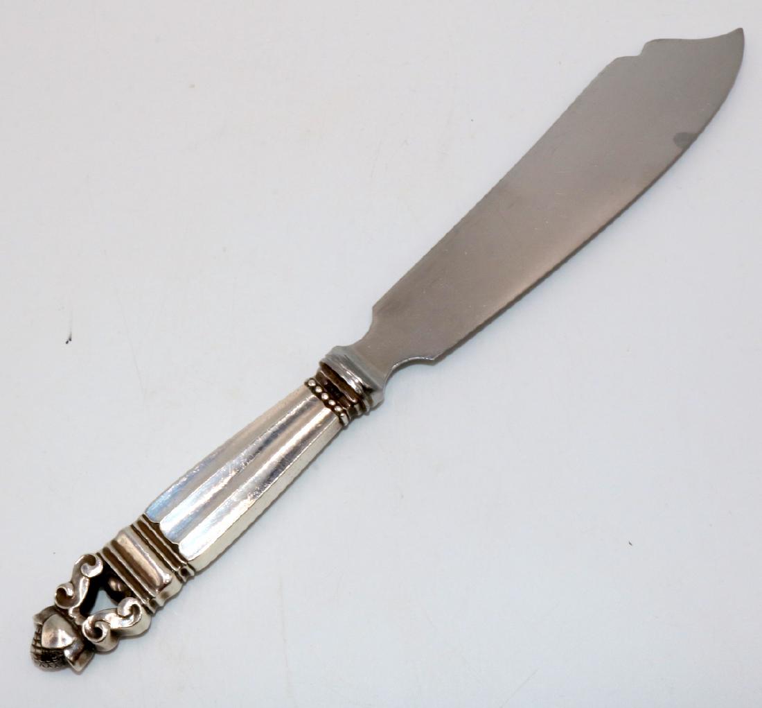 Georg Jensen "Acorn" Sterling Cake Knife (1 of 2)