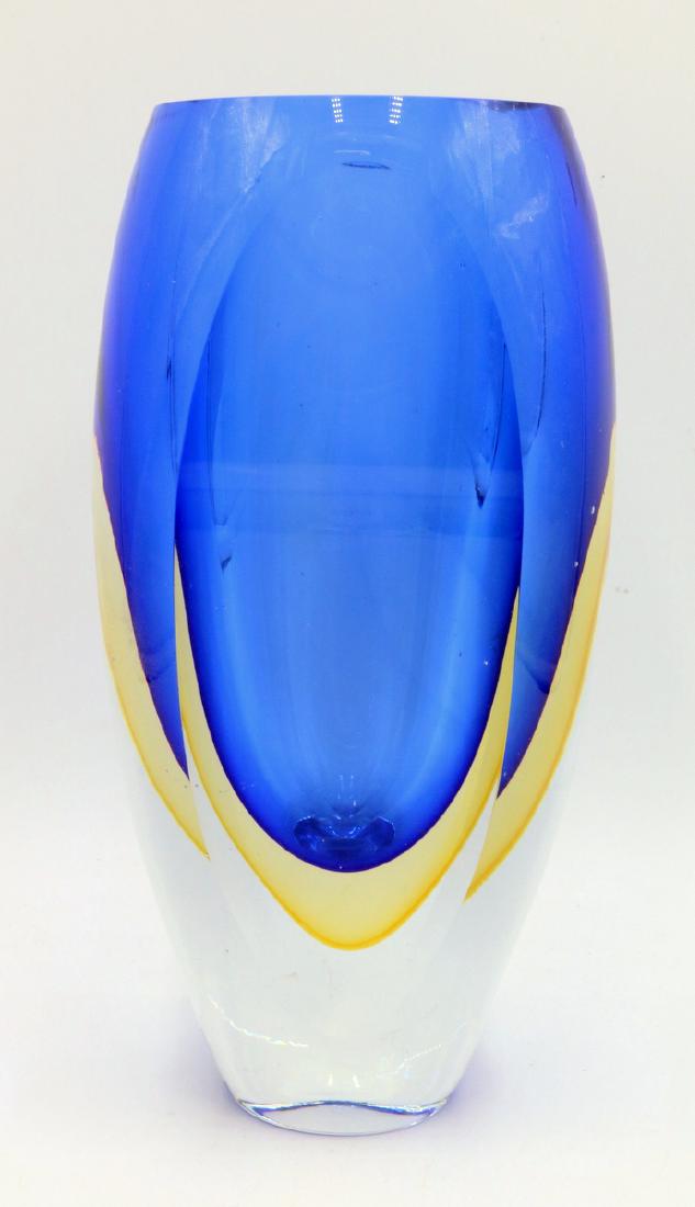 Italian Murano Art Glass "Sommerso" Vase (1 of 5)