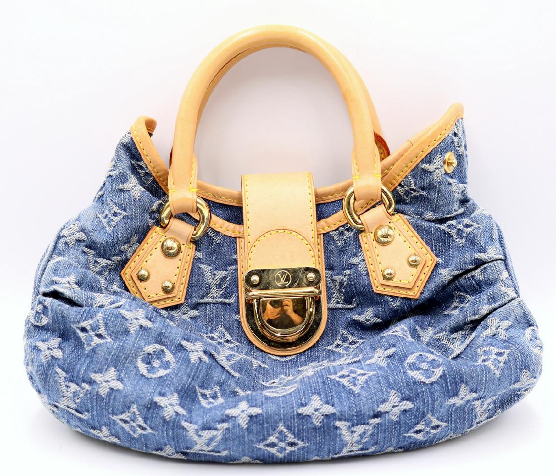 Louis Vuitton Denim Hand Bag (1 of 5)