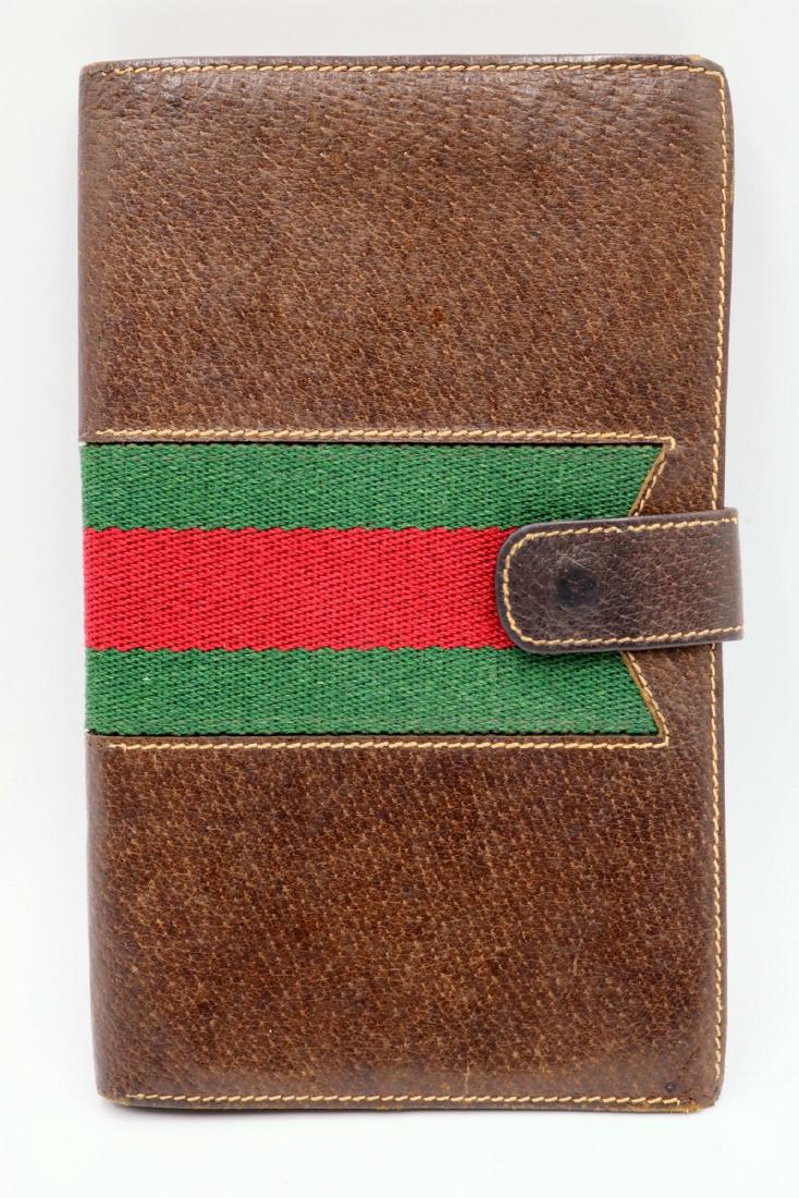Vintage Gucci Brown Leather Travel Organizer (1 of 5)