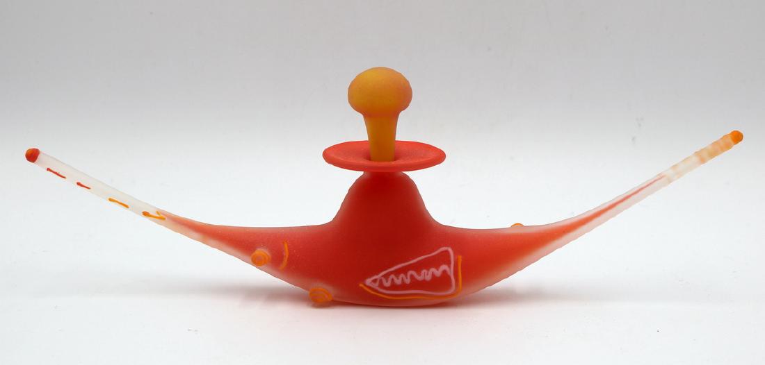 Modern Signed Orange Perfume Bottle (1 of 5)