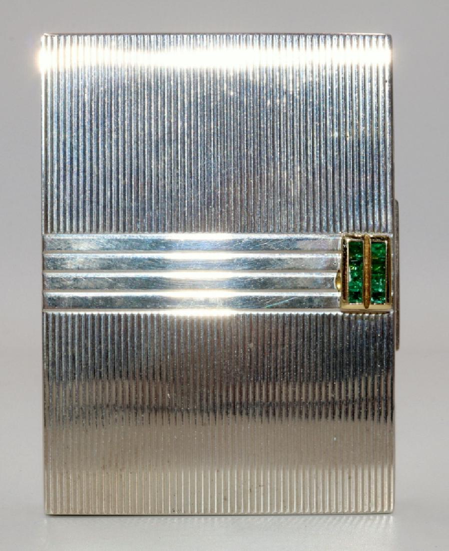 Tiffany & Co. Vintage 18Kt YG & Sterling Silver Emerald (1 of 7)