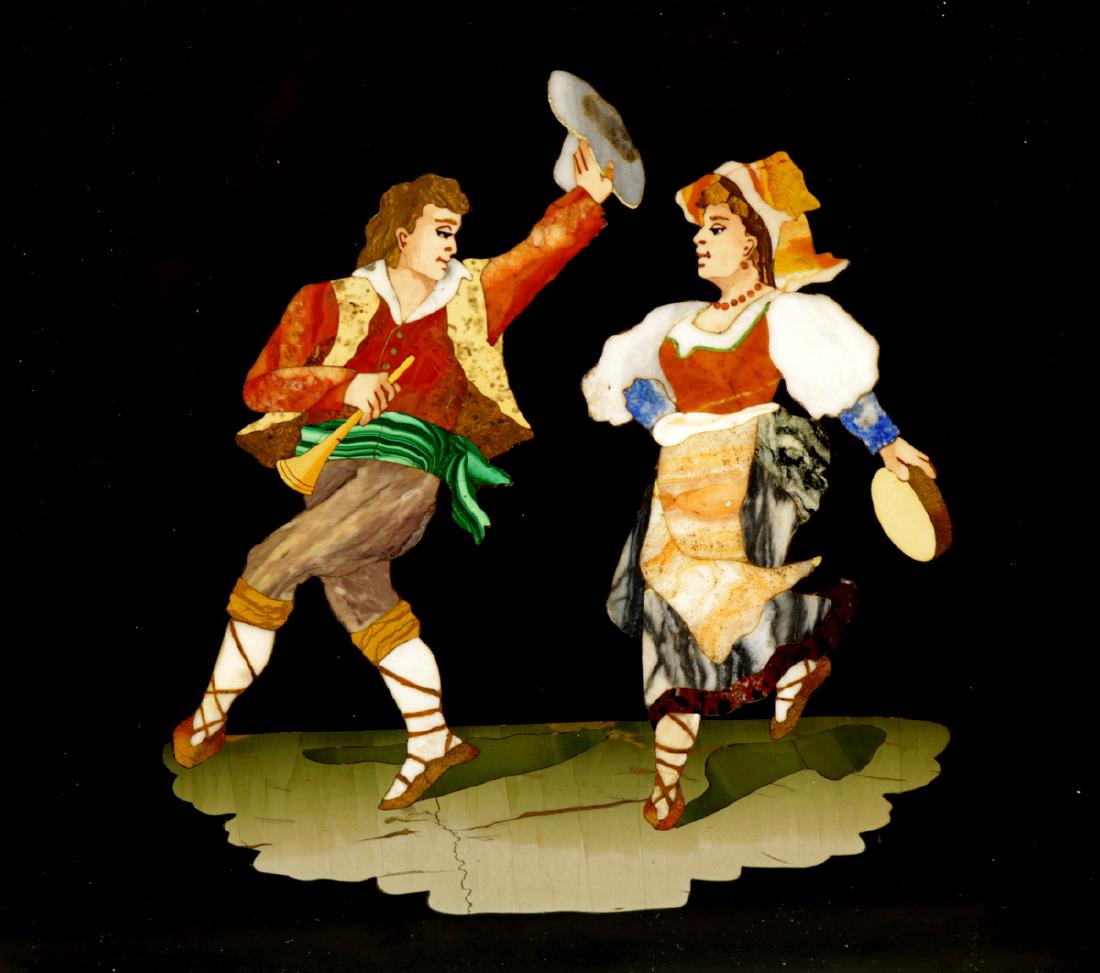 Late 19th C. Pietra Dura Mosaic Plaque (1 of 6)