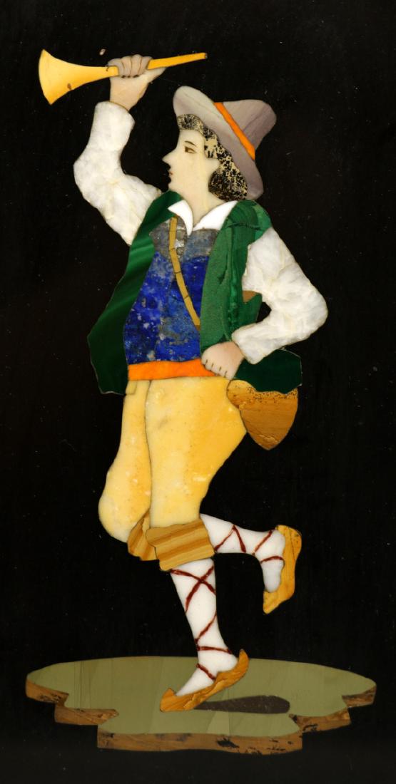 Late 19th C. Pietra Dura Mosaic Plaque (1 of 4)