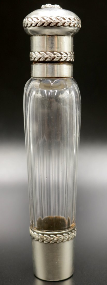 Antique Sterling & Glass Perfume Scent Bottle (1 of 6)